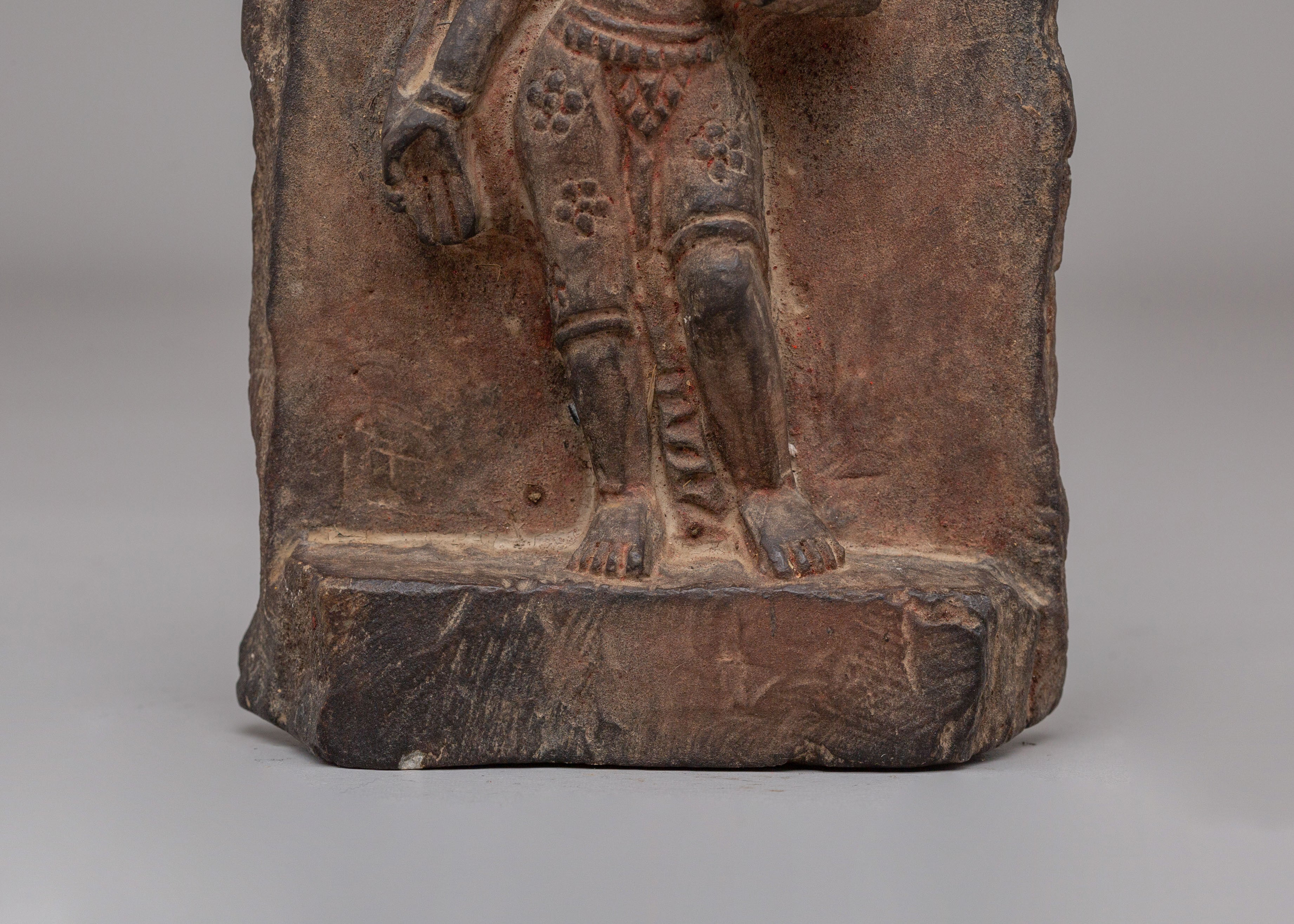 Traditional Buddhist Tara Sculpture | Stone Deity Carving