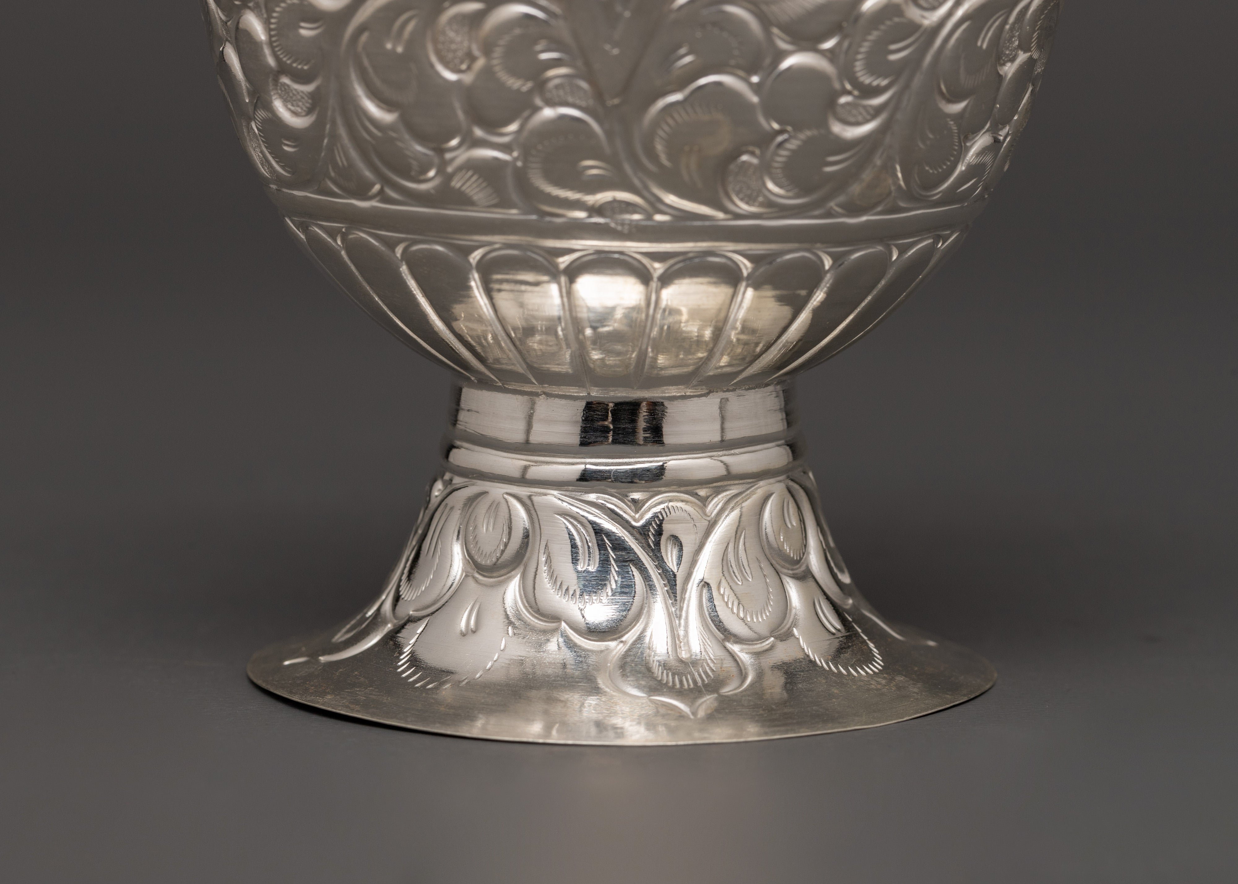 Silver Karuwa Decorative Vessel | Ideal for Rituals and Ceremonies