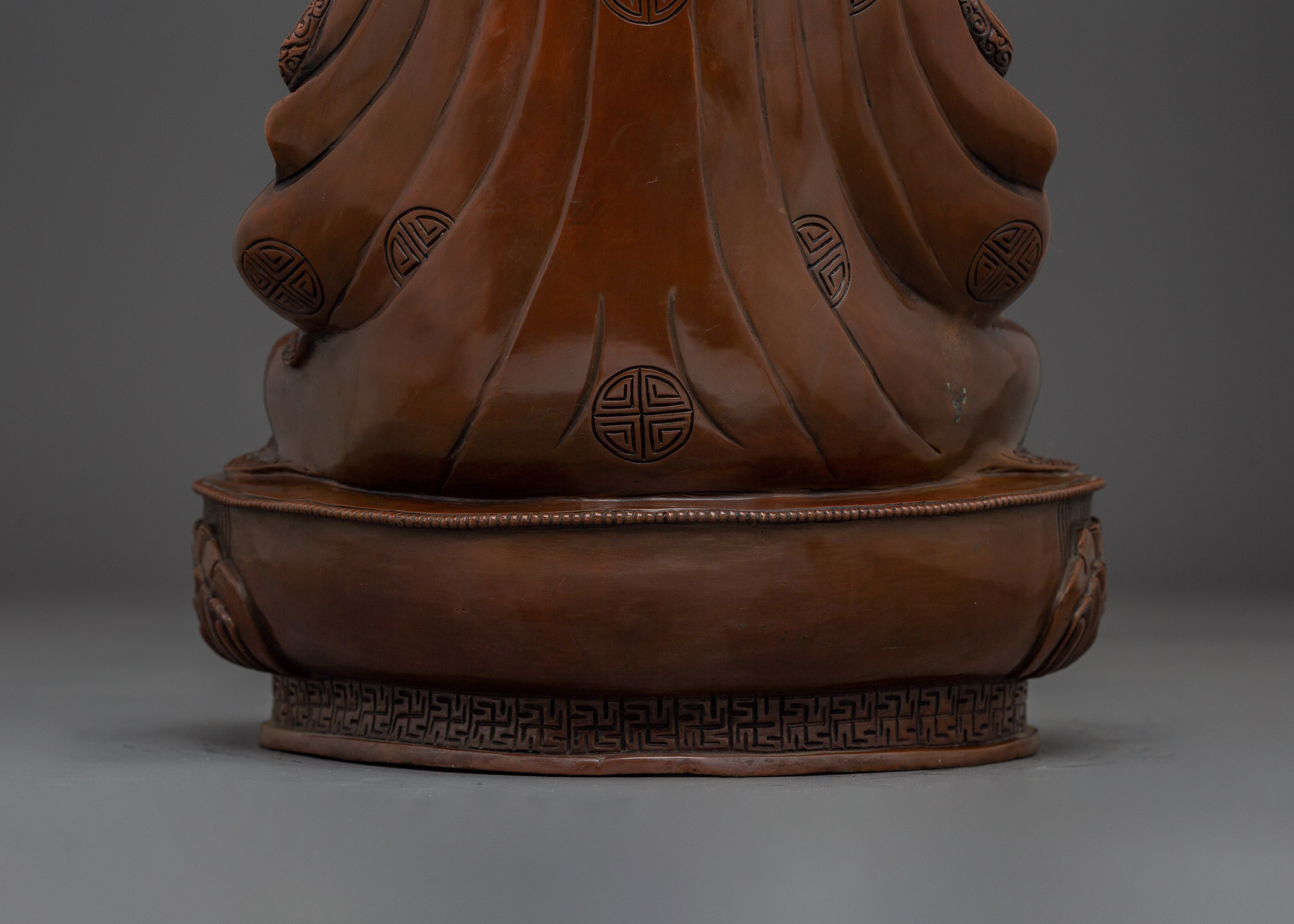 Guru Tsokye Statue | Oxidized Himalayan Artwork