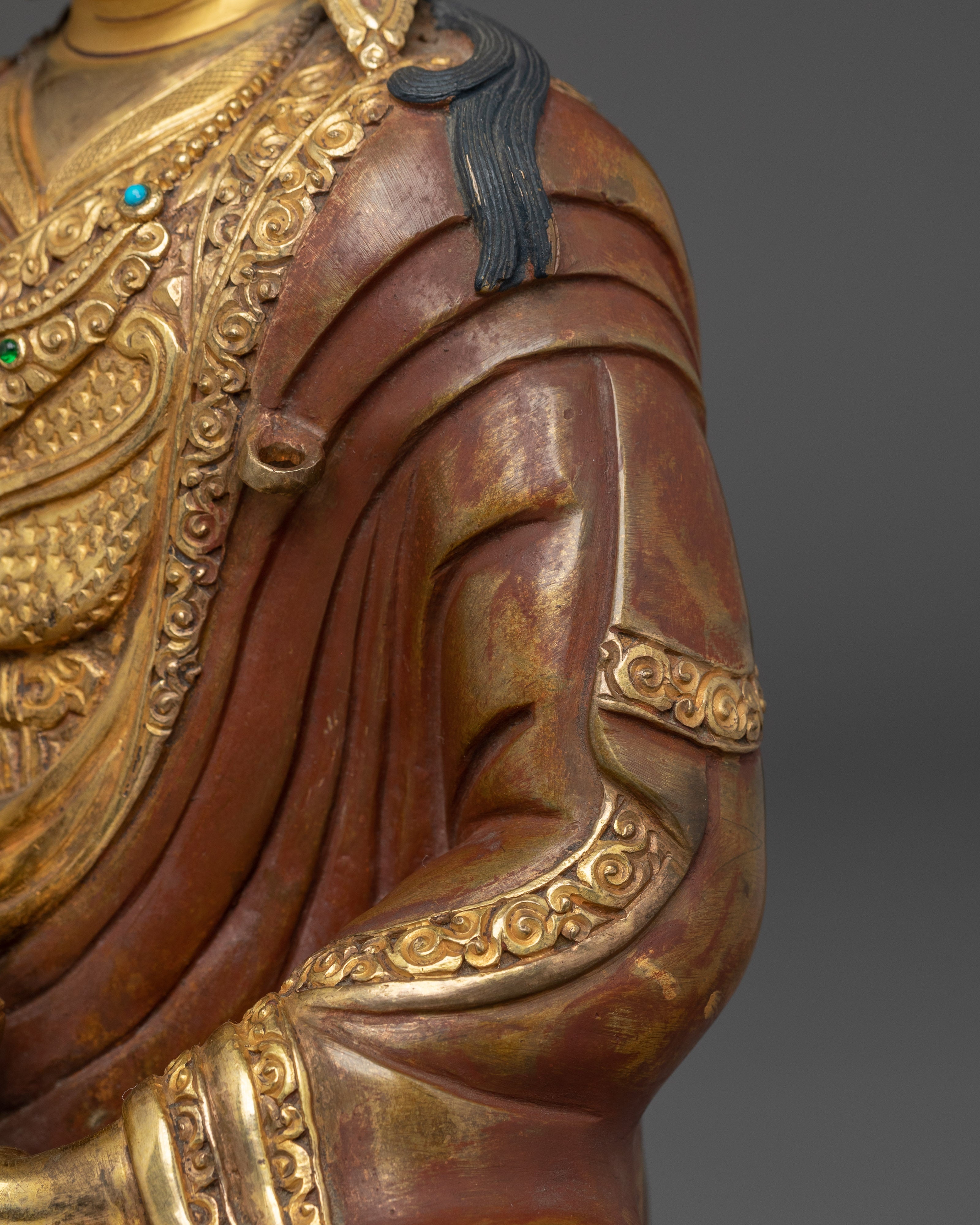 Handmade Statue of Guru Rinpoche | Buddhist Precious Guru