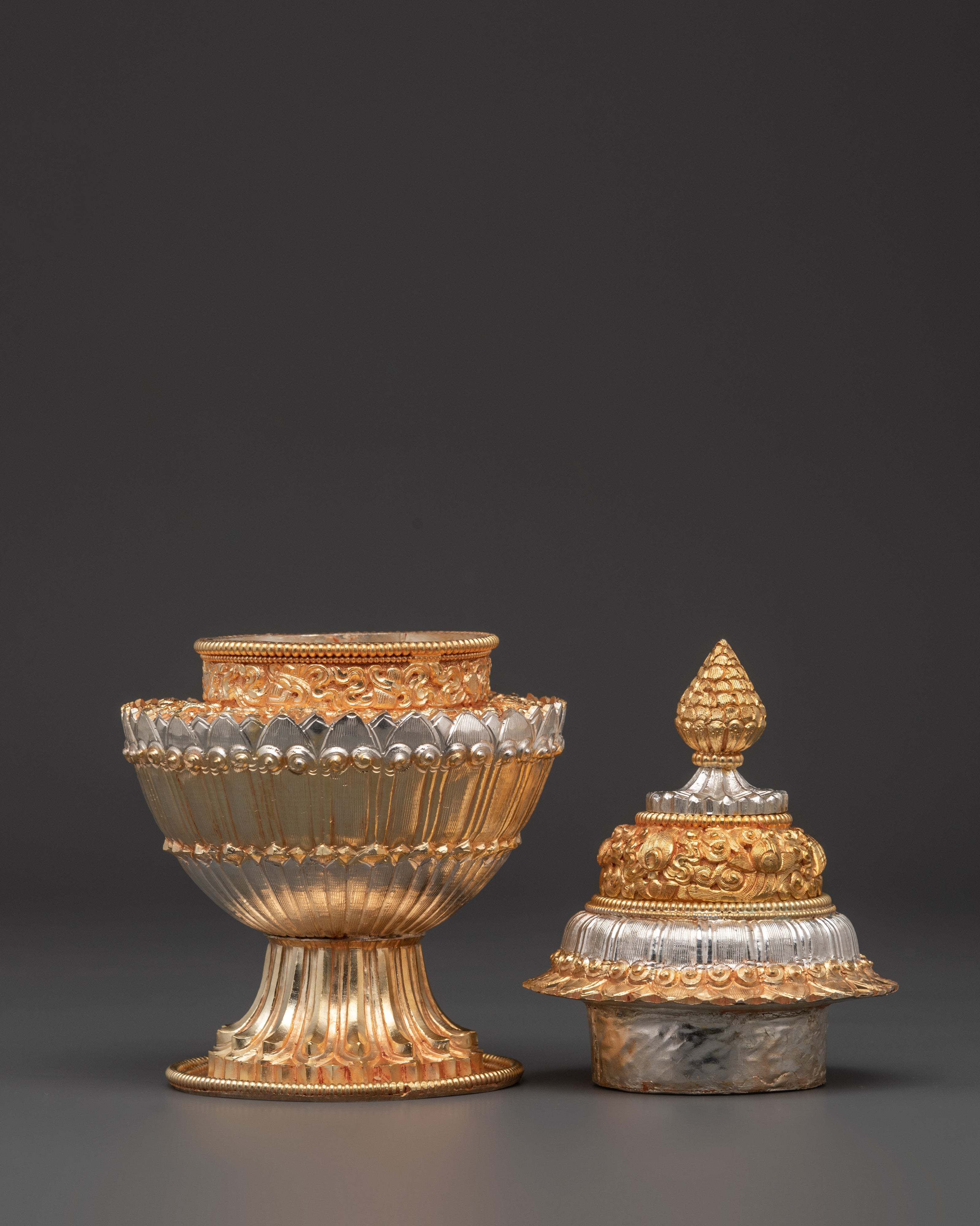 Tibetan Sacred Dhupur Rice Pot | Rice Pot for Tibetan Buddhist Rites and Rituals