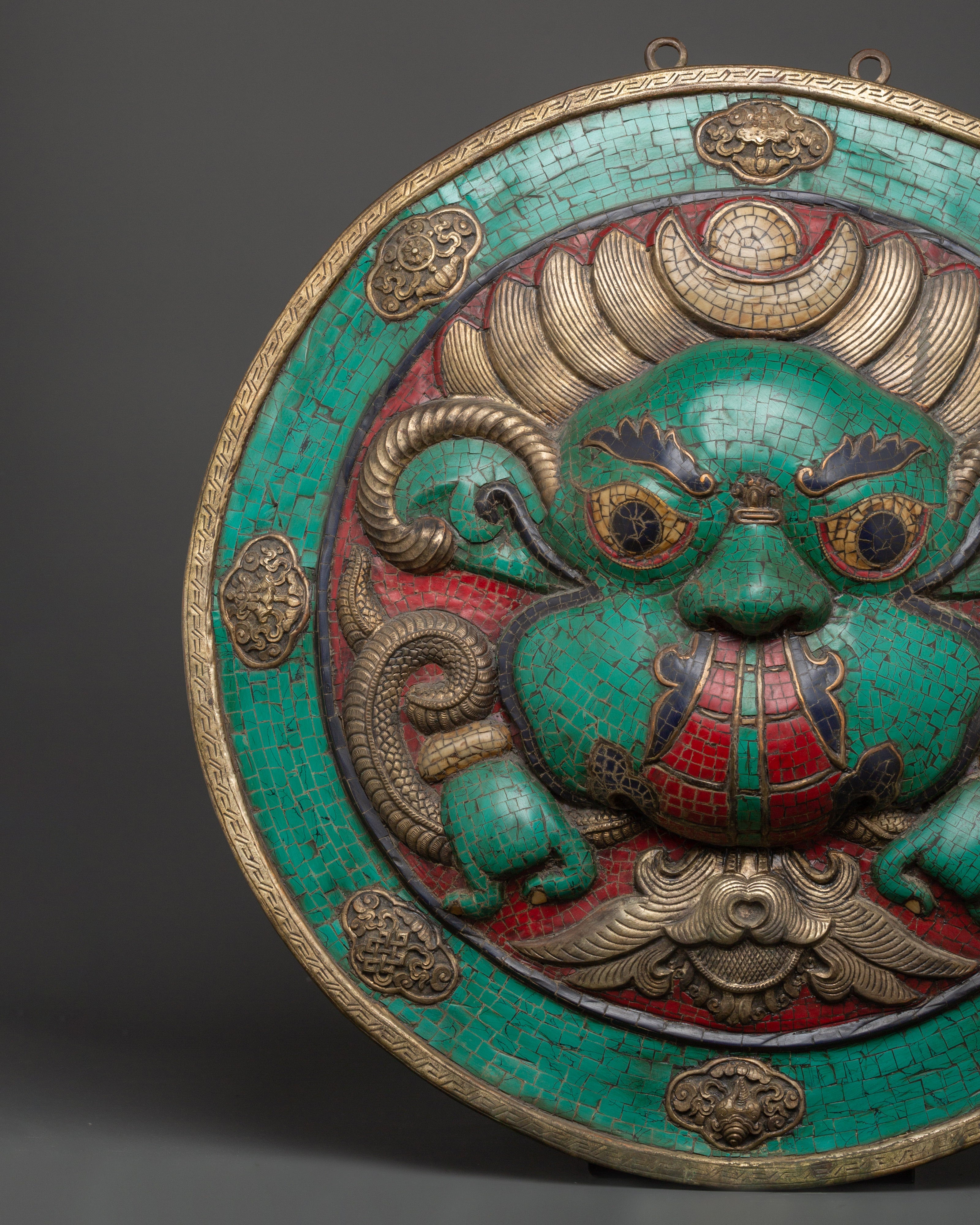 Tibetan wall hanging with turquoise | Sacred Space & Decor