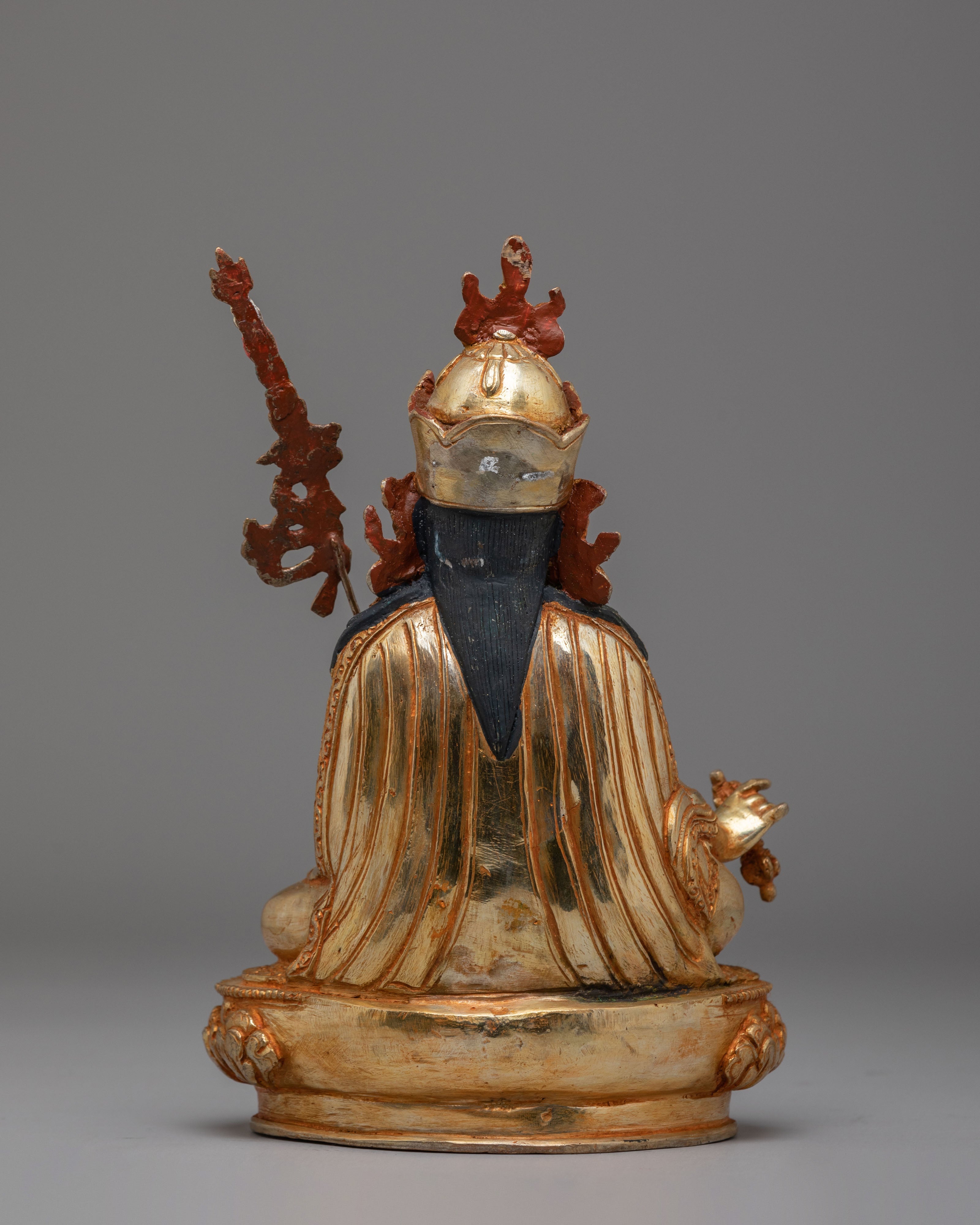 Traditional Buddhist Guru Rinpoche Sculpture | Spiritual Decor for Meditation