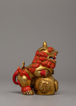 Handicrafted Foo Dog Lion | Buddhist Sacred Decor