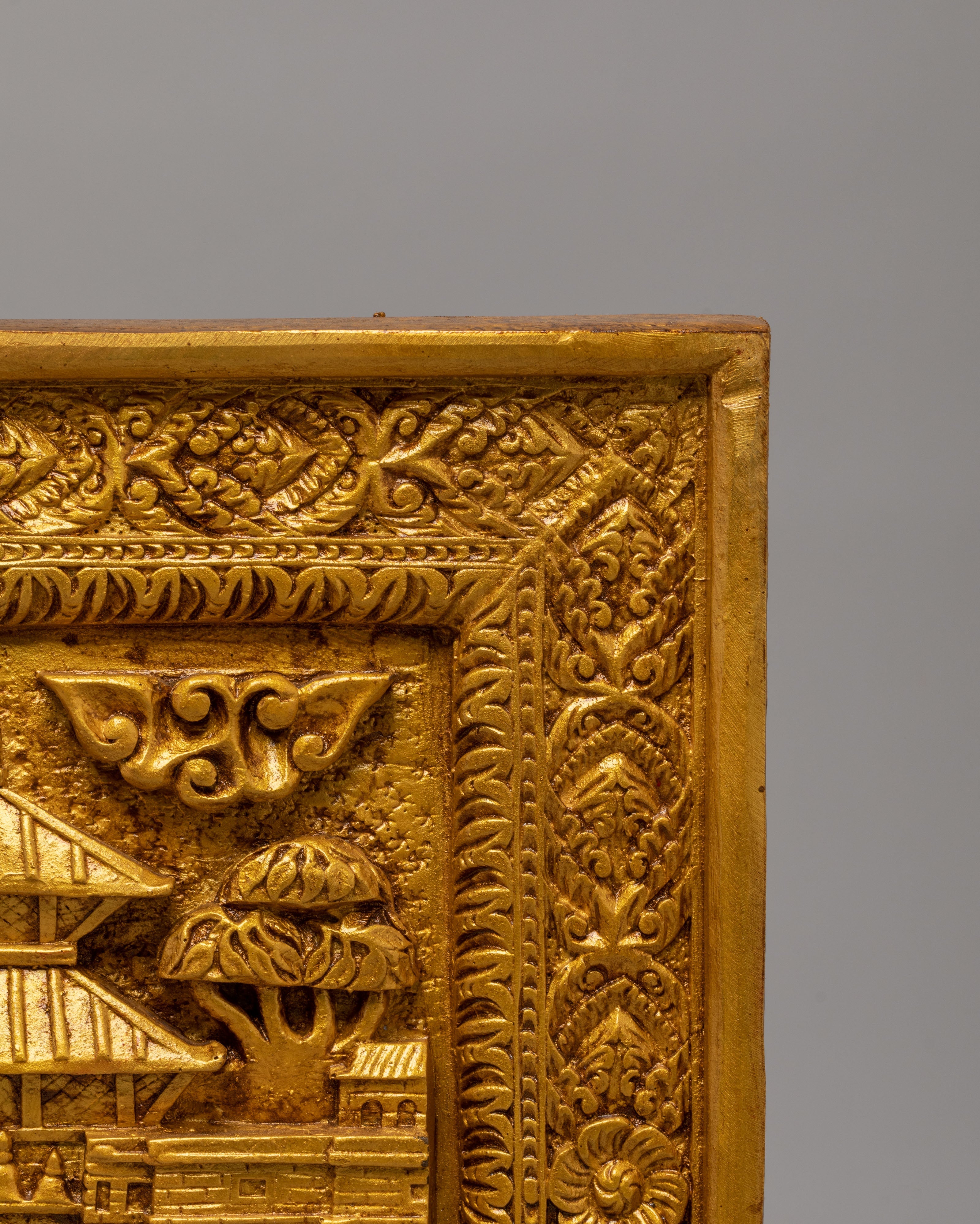 Handcarved Traditional Wall Hanging | Stone Dust Epoxy Art for Home Decor