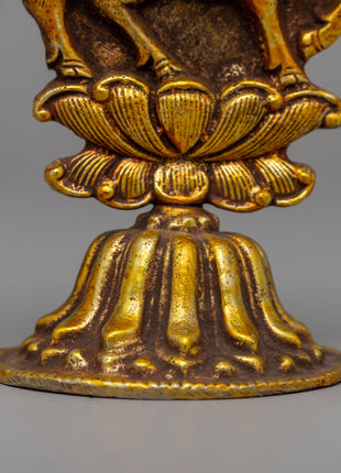 Gold & Silver-Plated King and Queen Set Statues | For Décor and Rituals