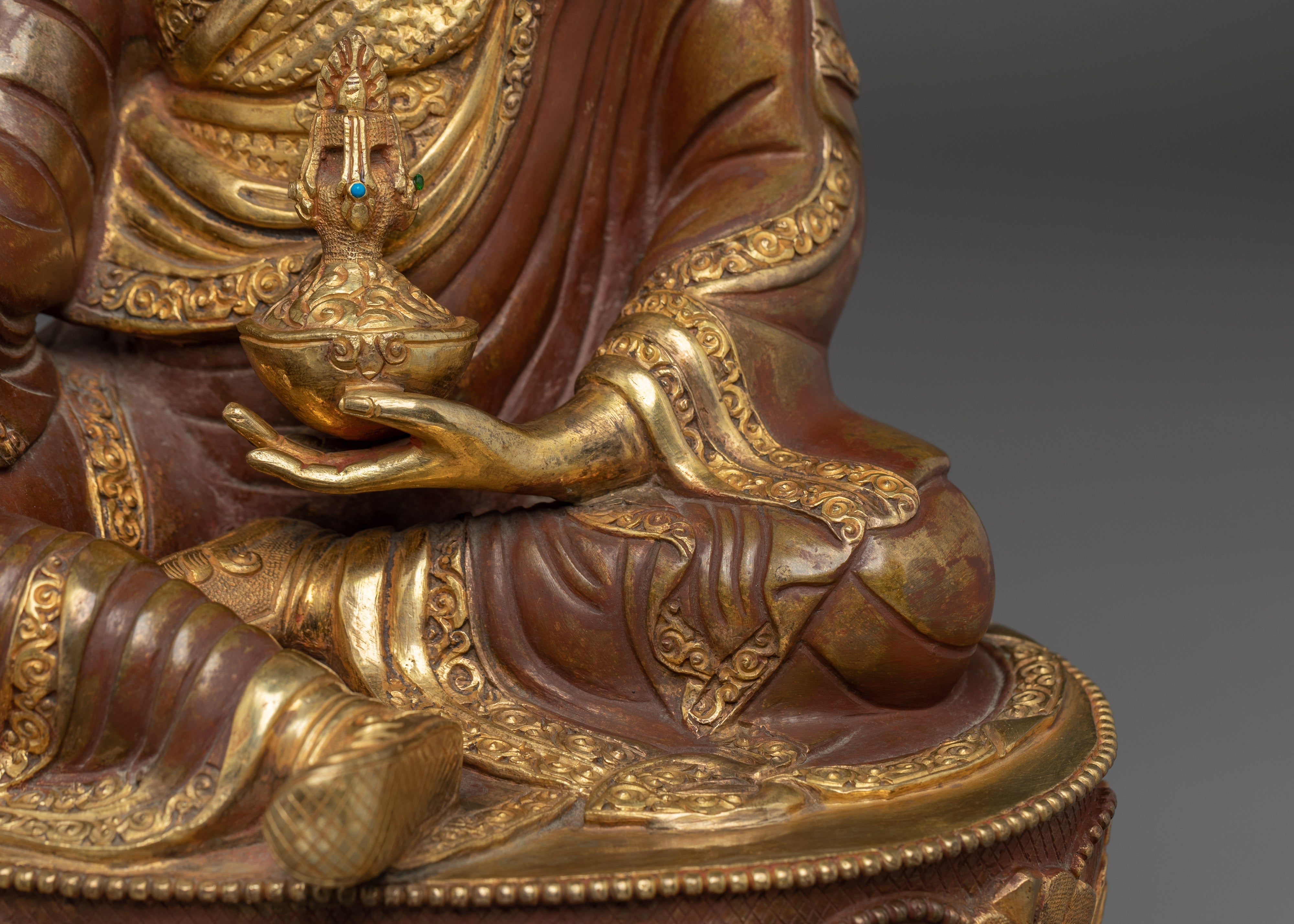Handmade Statue of Guru Rinpoche | Buddhist Precious Guru