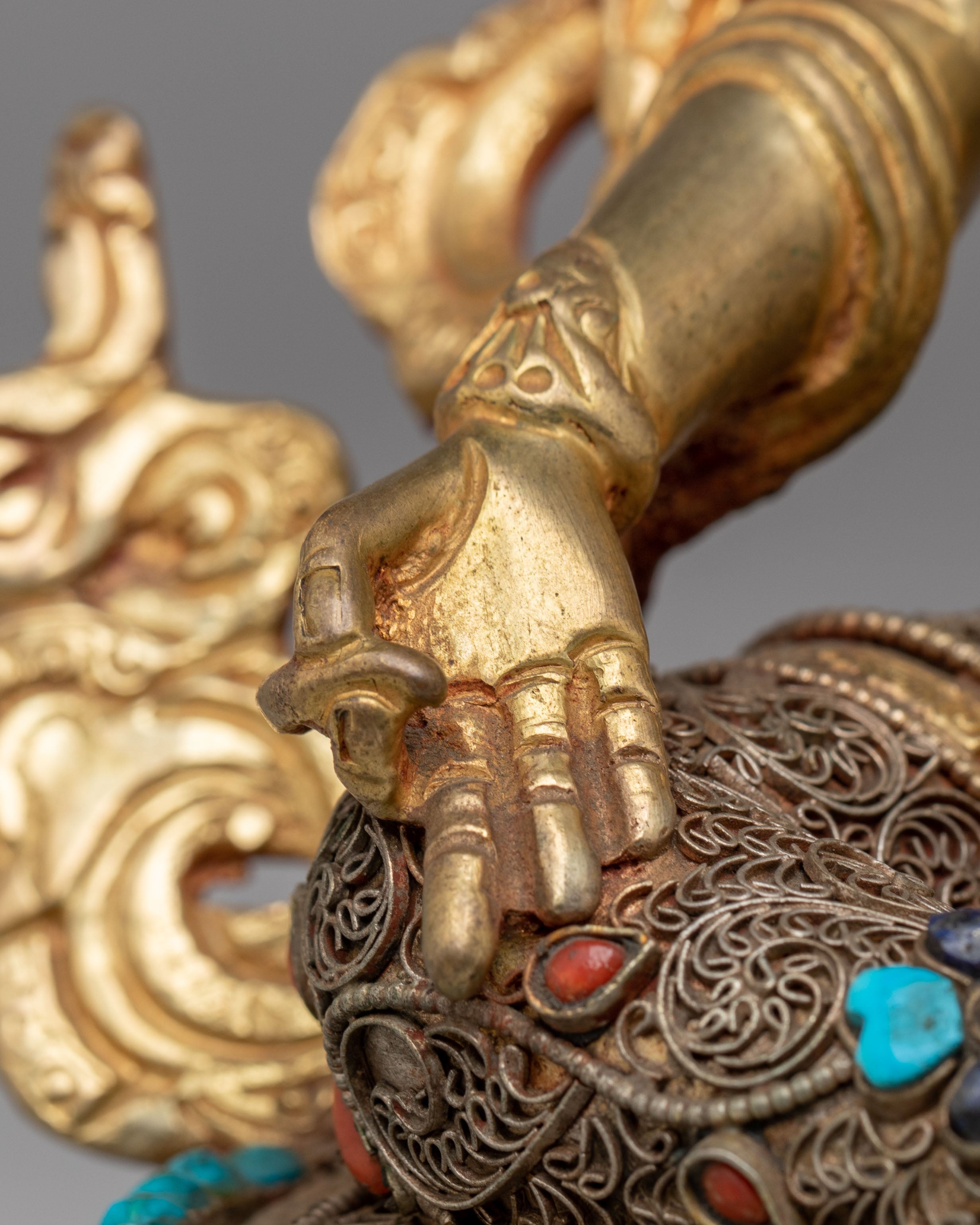 Spiritual Shyama Tara Statue for Altar | Handcrafted Copper Figure