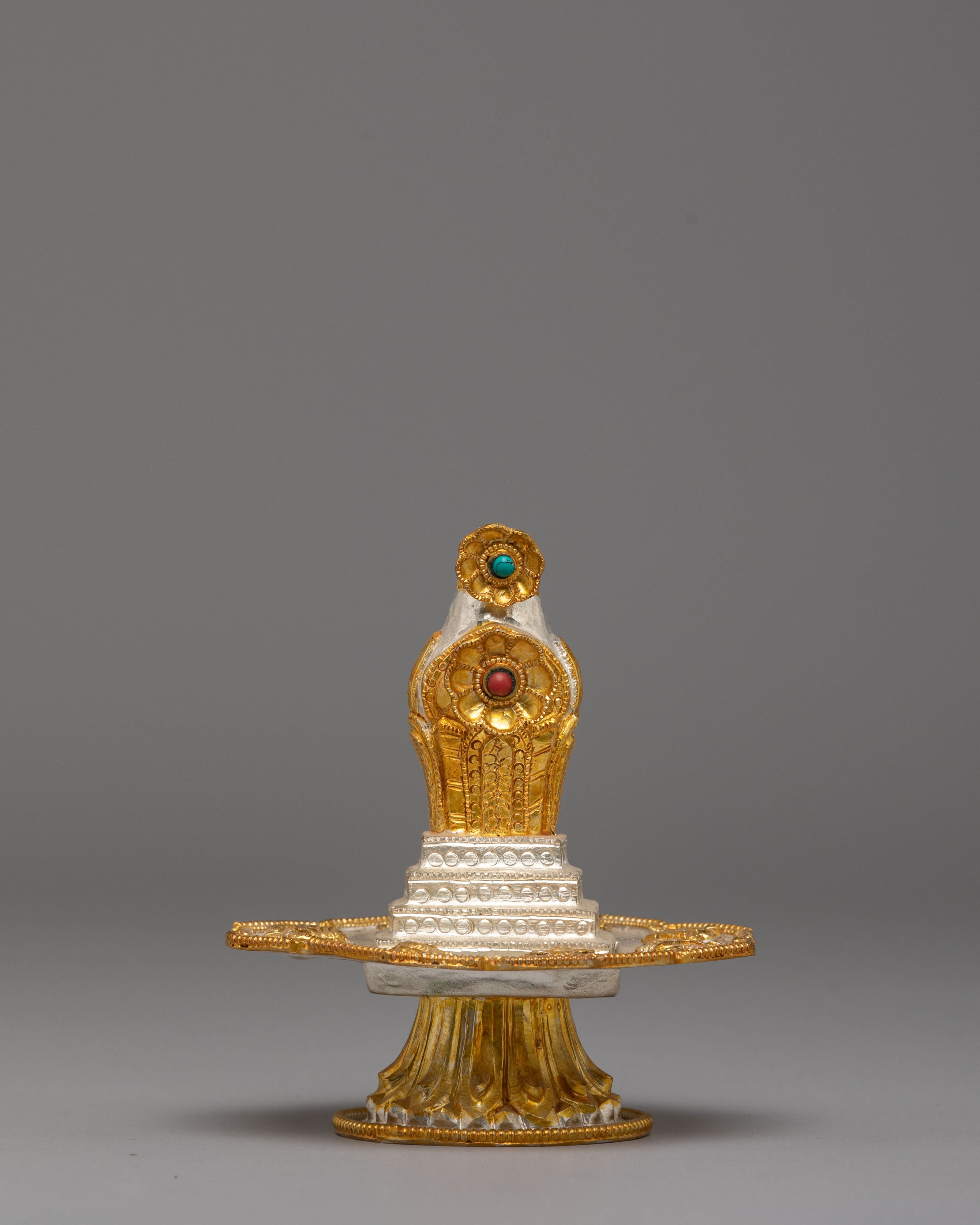 Electro Silver Plated Torma for Offering | Tibetan Buddhist Offering