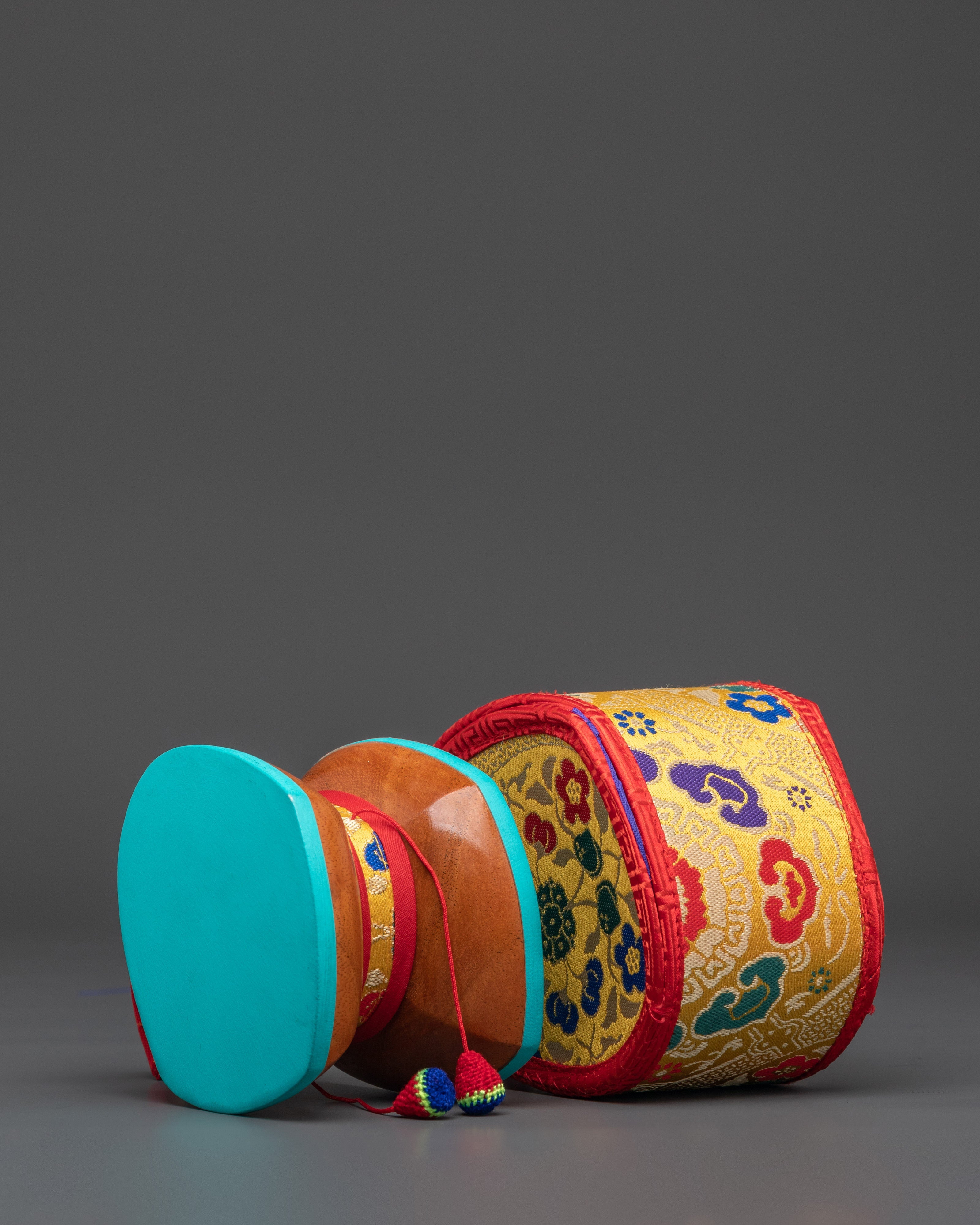 Handcrafted Spiritual Damaru | Tibetan Chöd Ritual Instrument