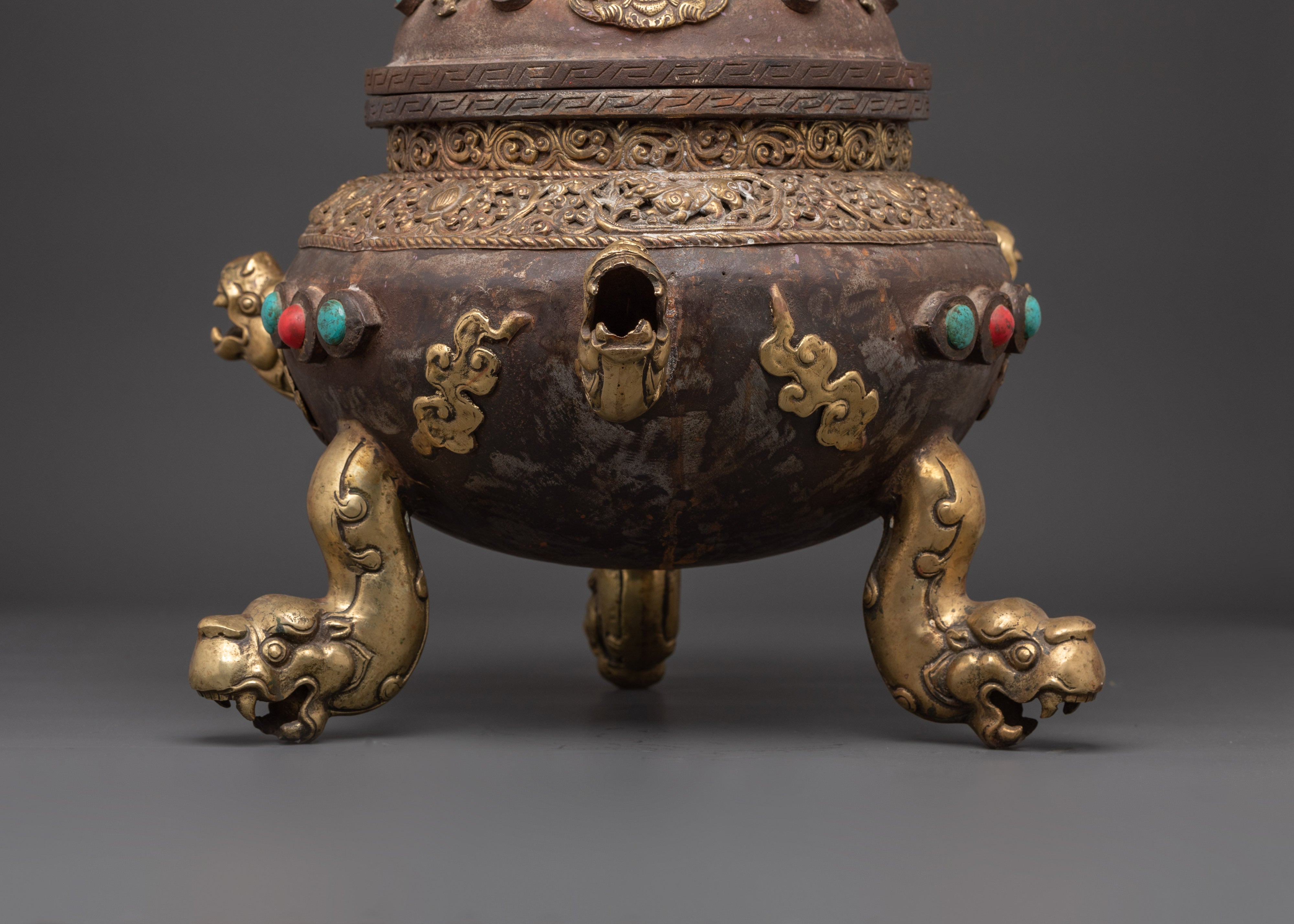 Incense Burner Meditaton Decor | Traditional Himalayan Ritual Burner