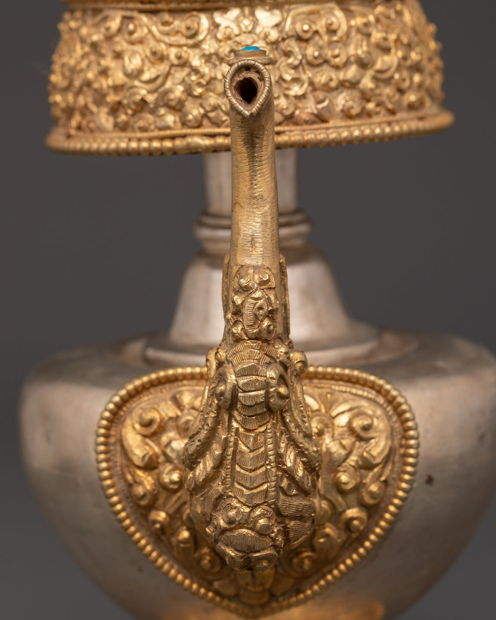 Tibetan Copper Bumba Vessel | Handcrafted Sacred Ritual Water Pot