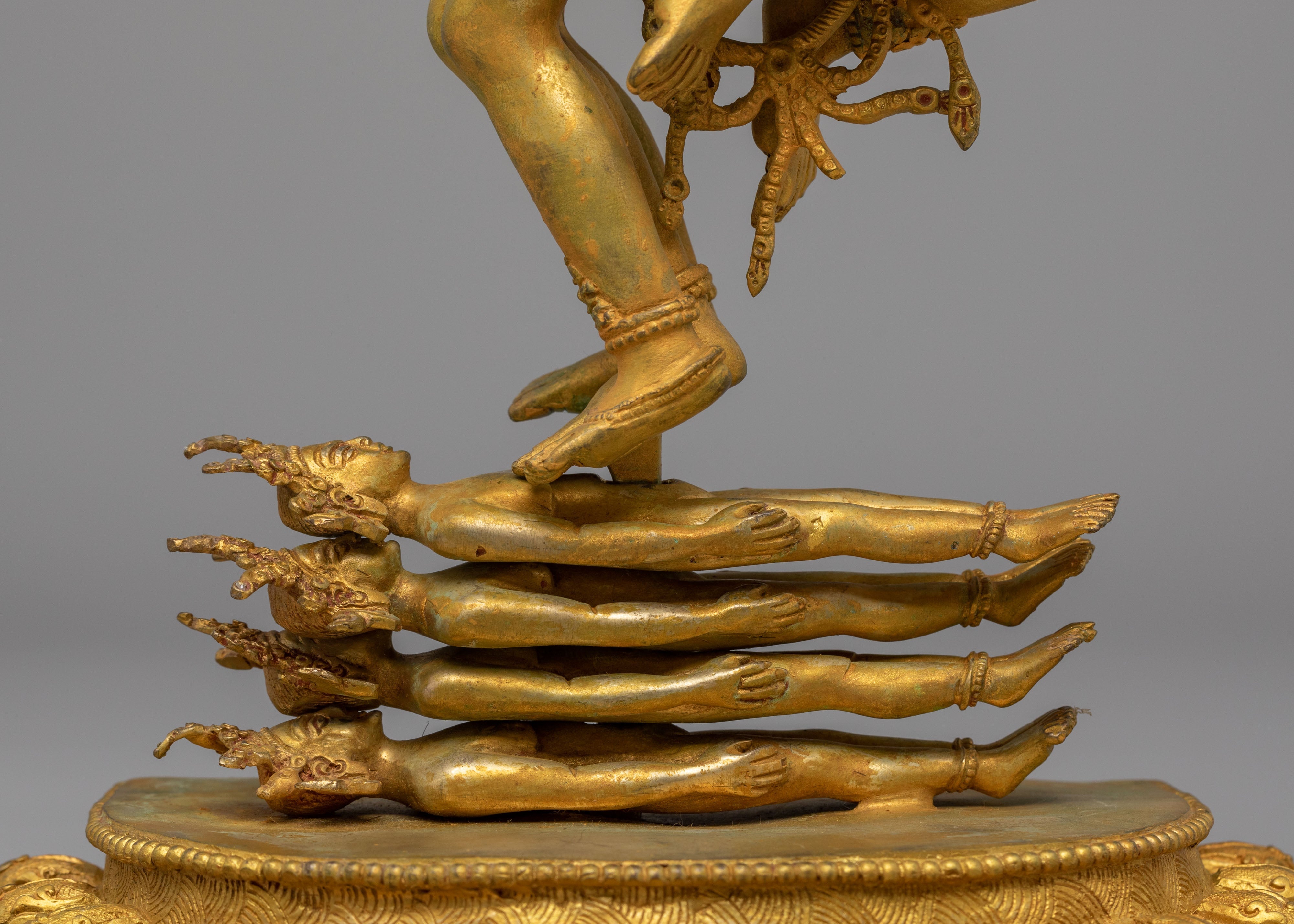 Hevajra With Consort Statue | Vajrayana Tantric Deity Sculpture