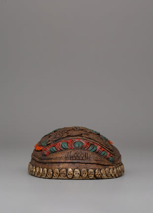 Sacred Kapala Skull Cup | Ritual Tool for Spiritual Offerings and Enlightenment