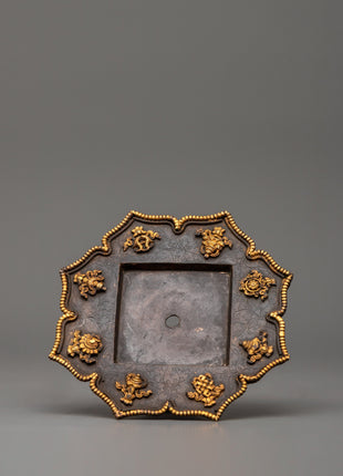 Oxidized Copper Torma | Traditional Himalayan Art