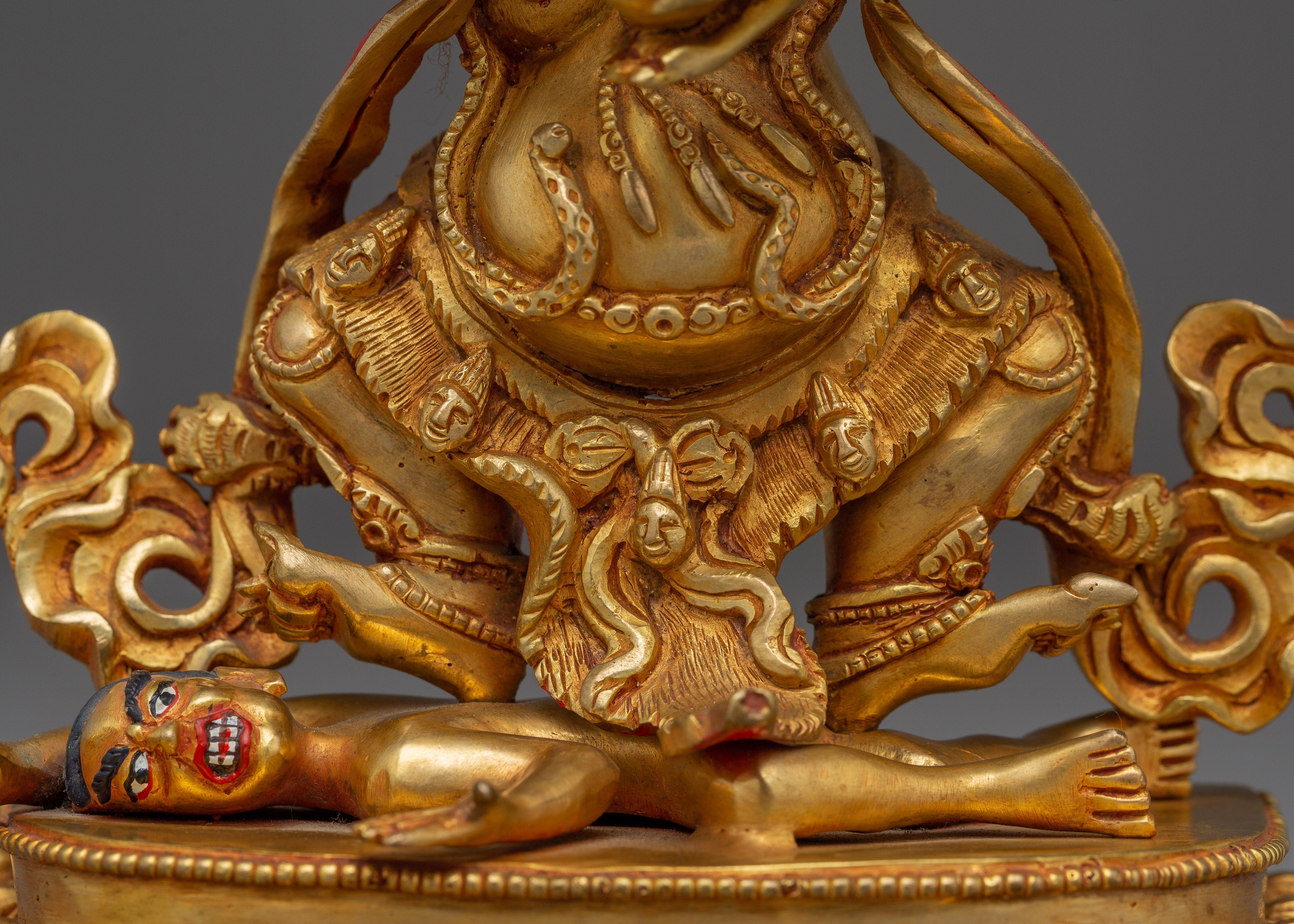 Sacred Statue of Sakya Mahakala | Tibetan Buddhist Dharma Protector