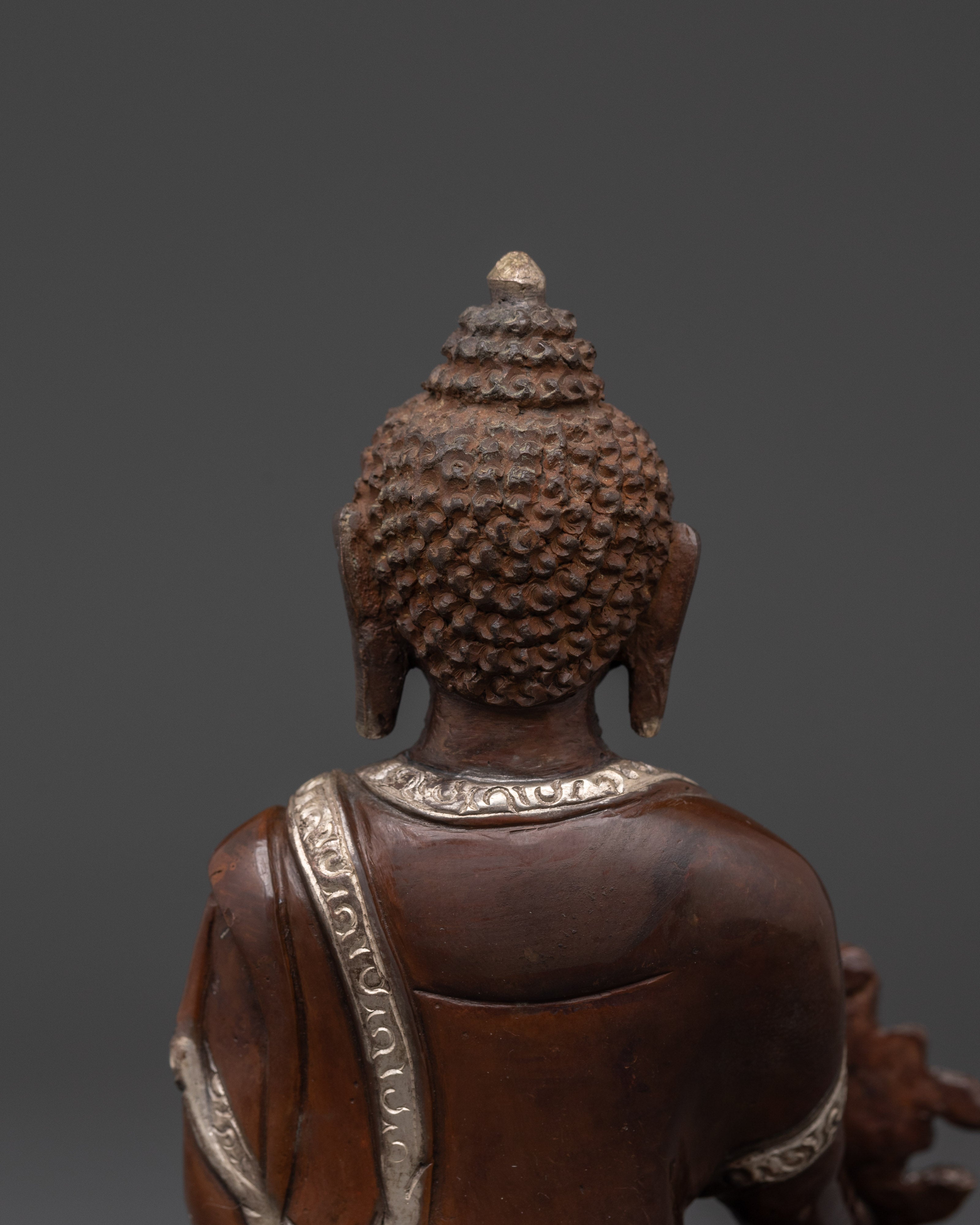 Handcrafted Healing Buddha Sculpture | Tibetan Buddhist Decor
