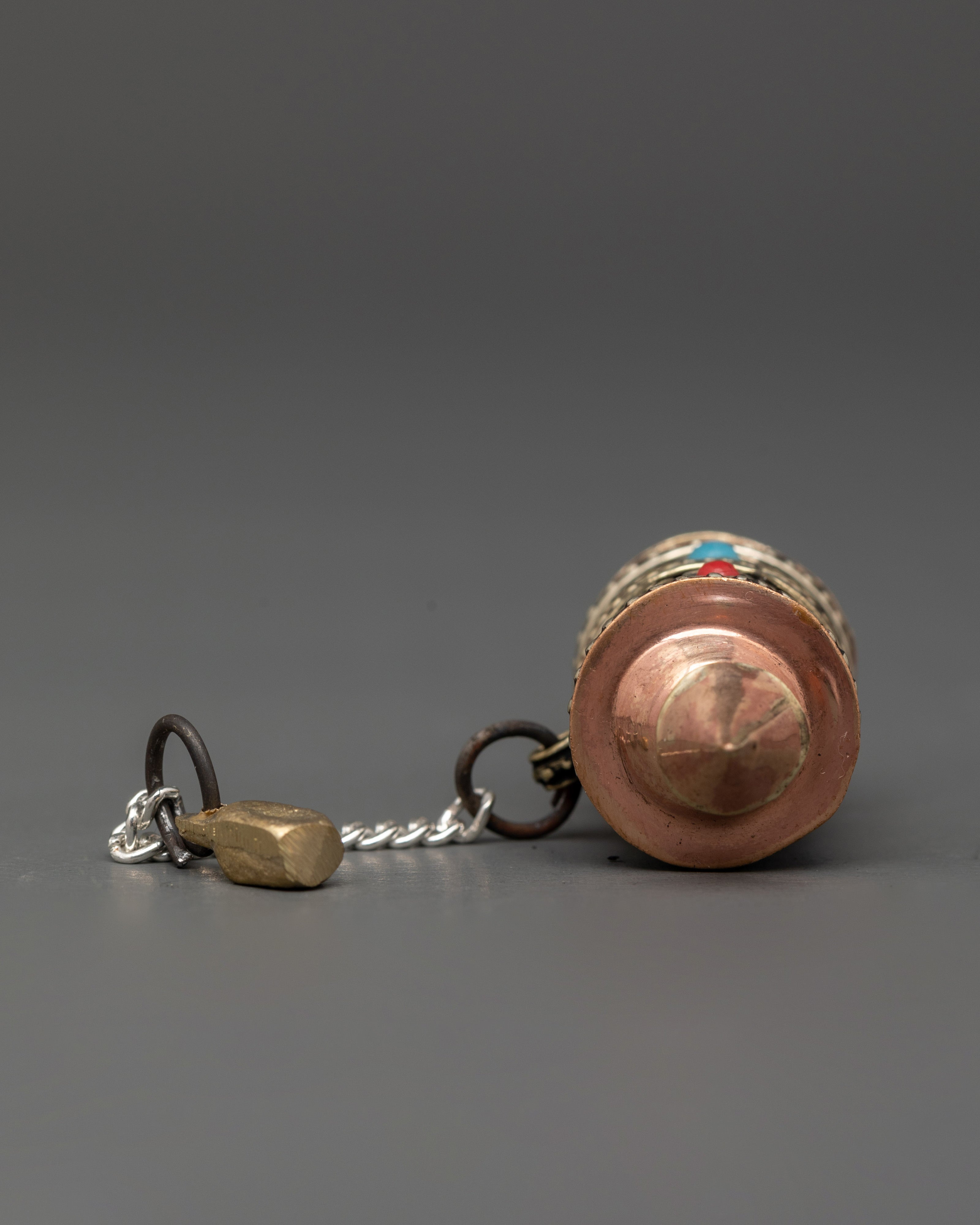 Sacred Brass Prayer Wheel | Tibetan Spinning Wheel with Mantra