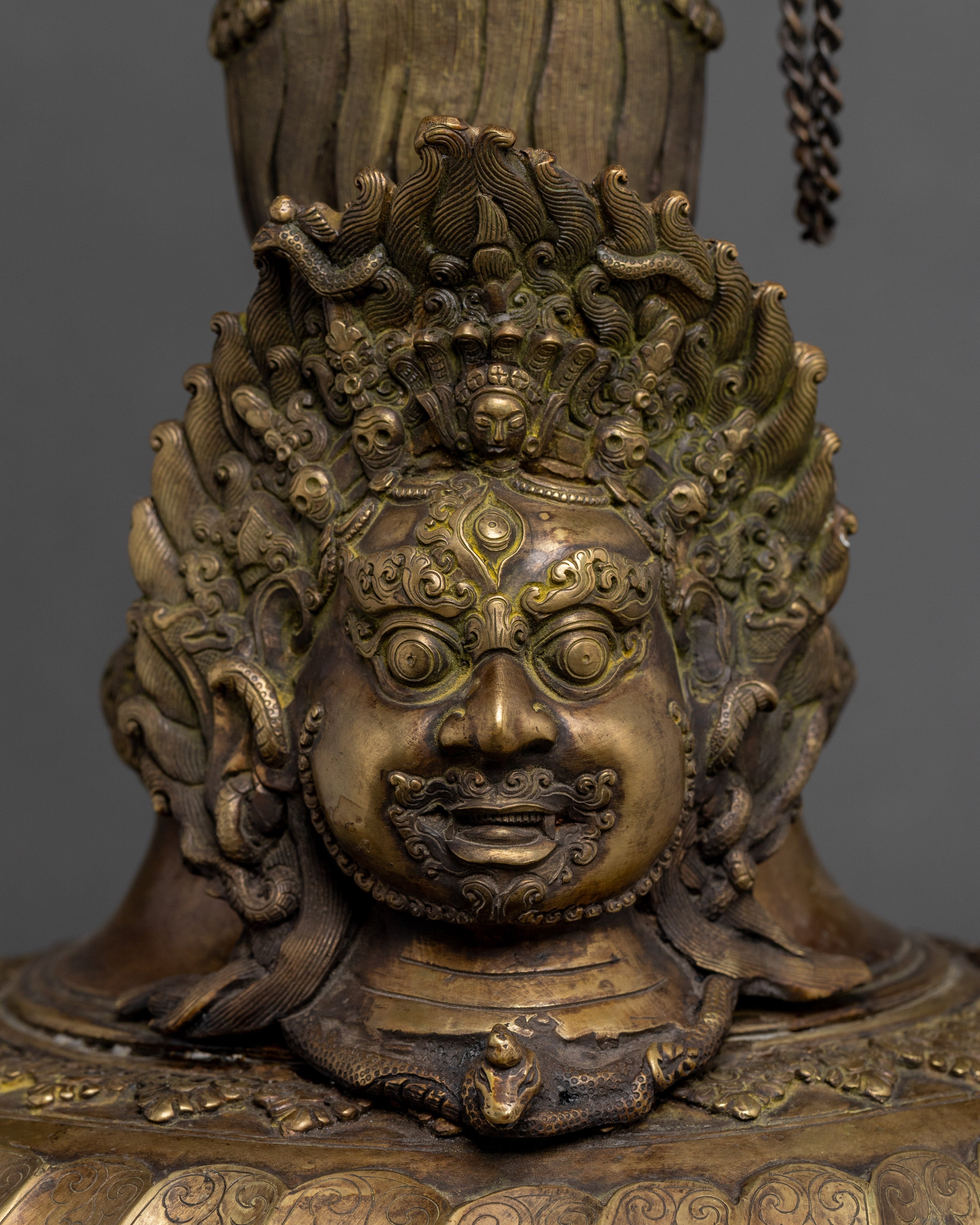 Vintage Bhairab Water Vase Set | Buddhist Home Shrine