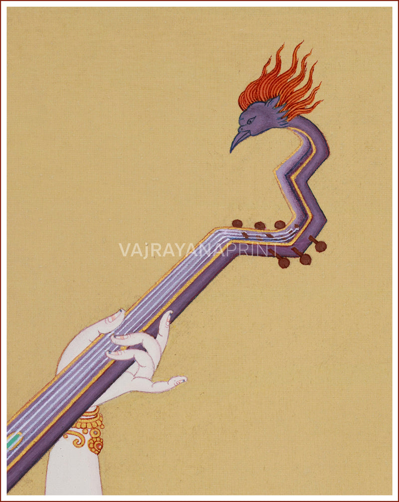 Saraswati’s Veena | A Celestial Melody in Divine Art