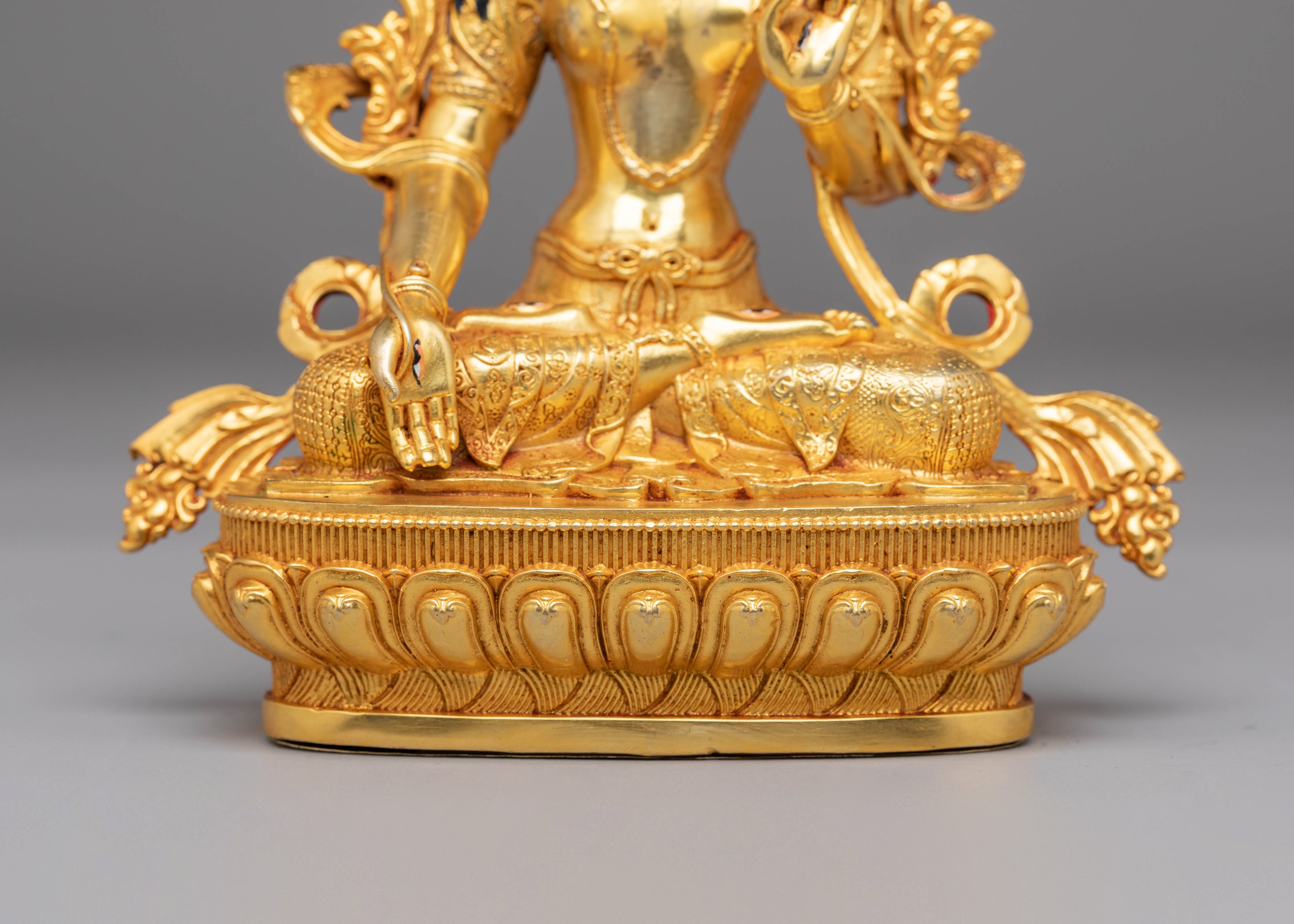 Handmade Buddhist White Tara Statue | Goddess of Healing and Longevity