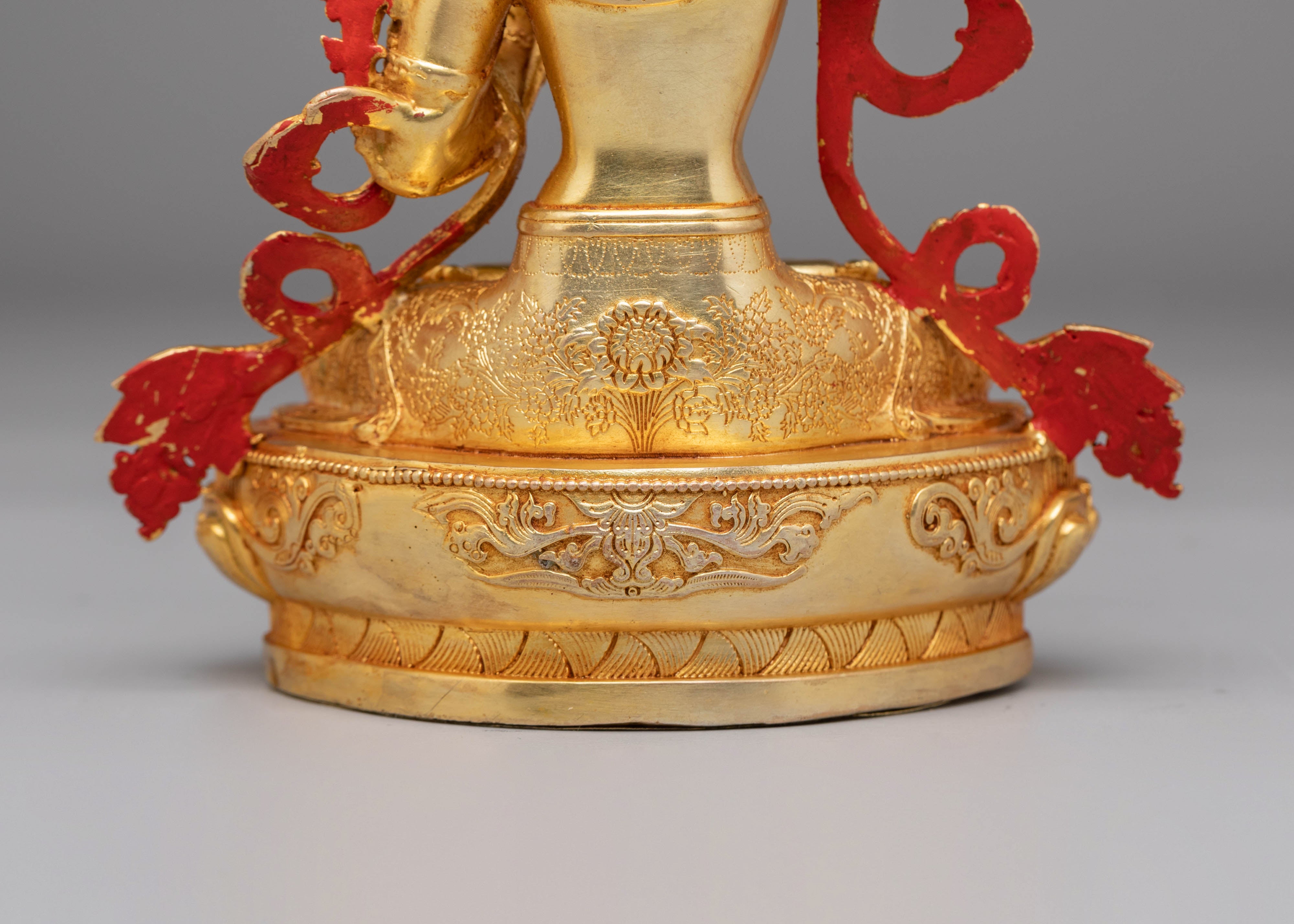 Handmade Golden Manjushri Statue | Statue of Wisdom