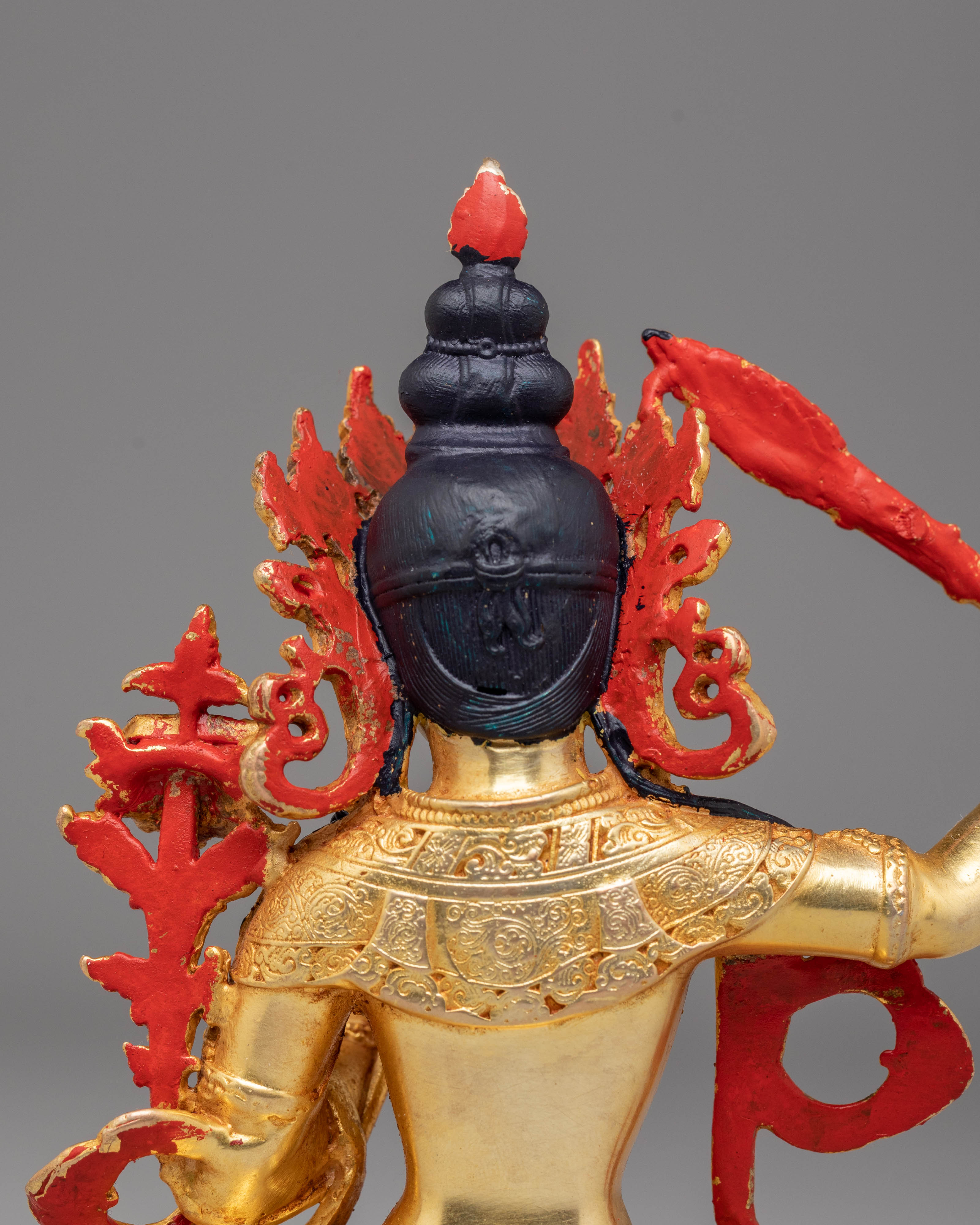 Handmade Golden Manjushri Statue | Statue of Wisdom