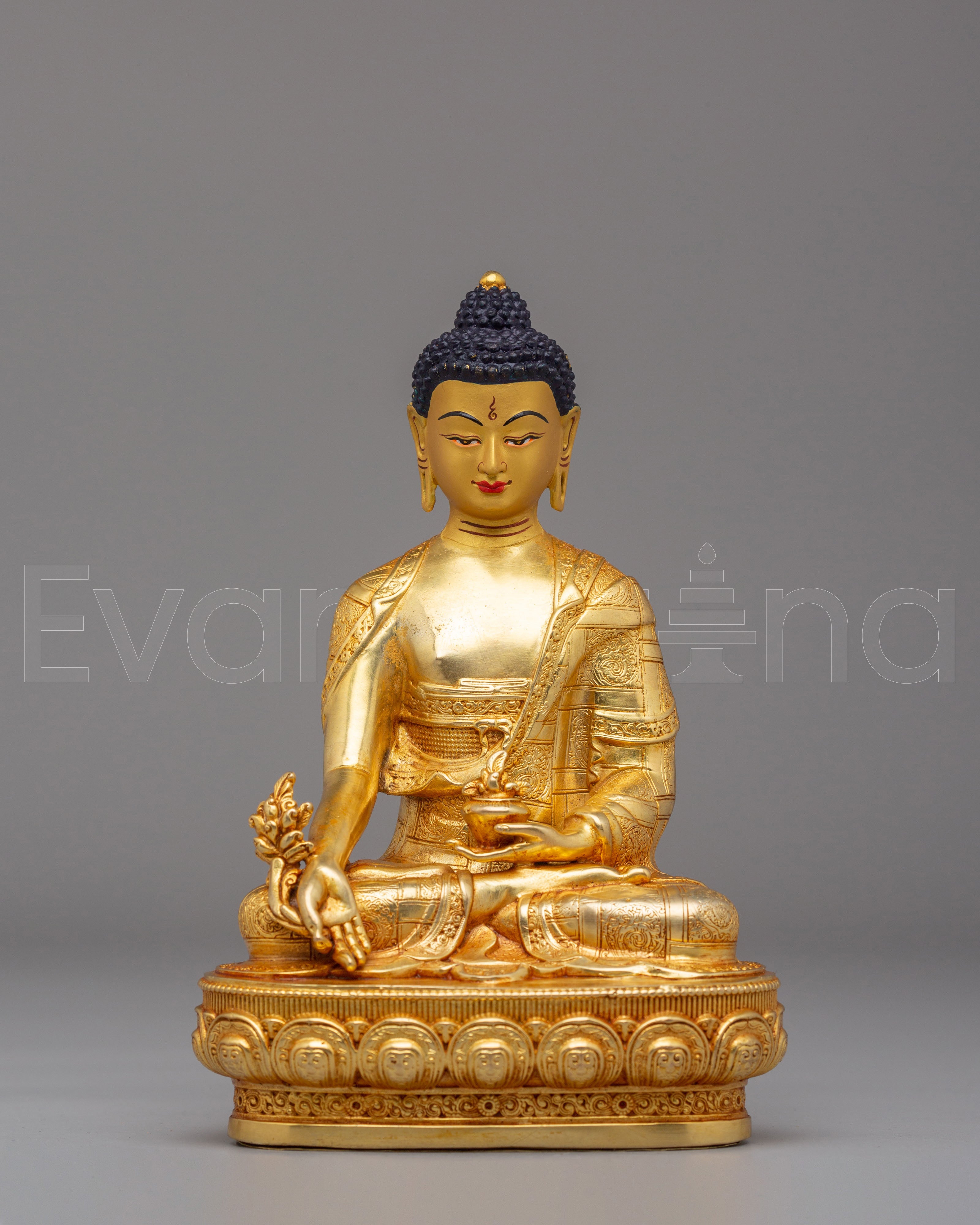 Handmade Medicine Buddha Buddhist Statue | Healing & Spiritual Decor
