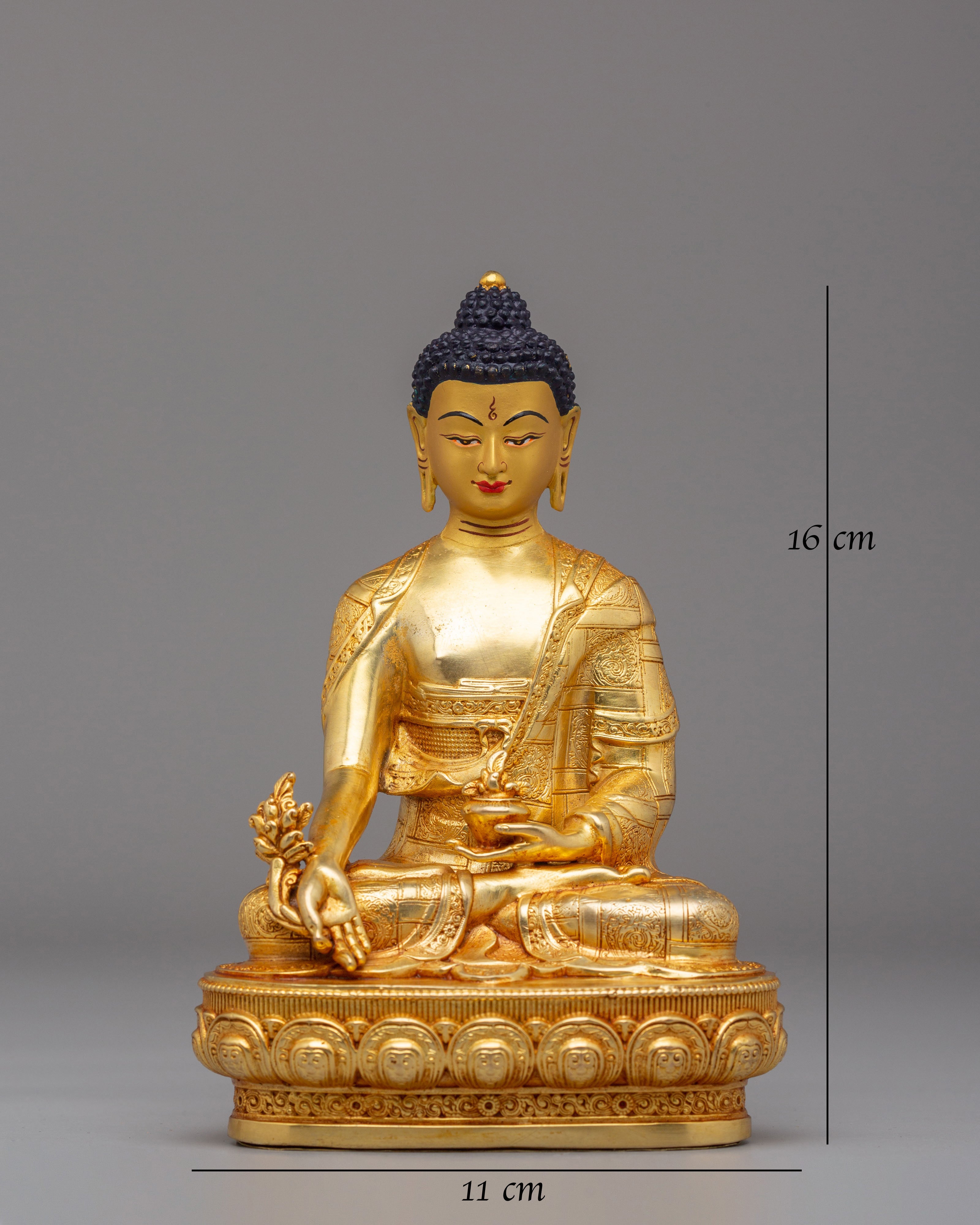 Handmade Medicine Buddha Buddhist Statue | Healing & Spiritual Decor