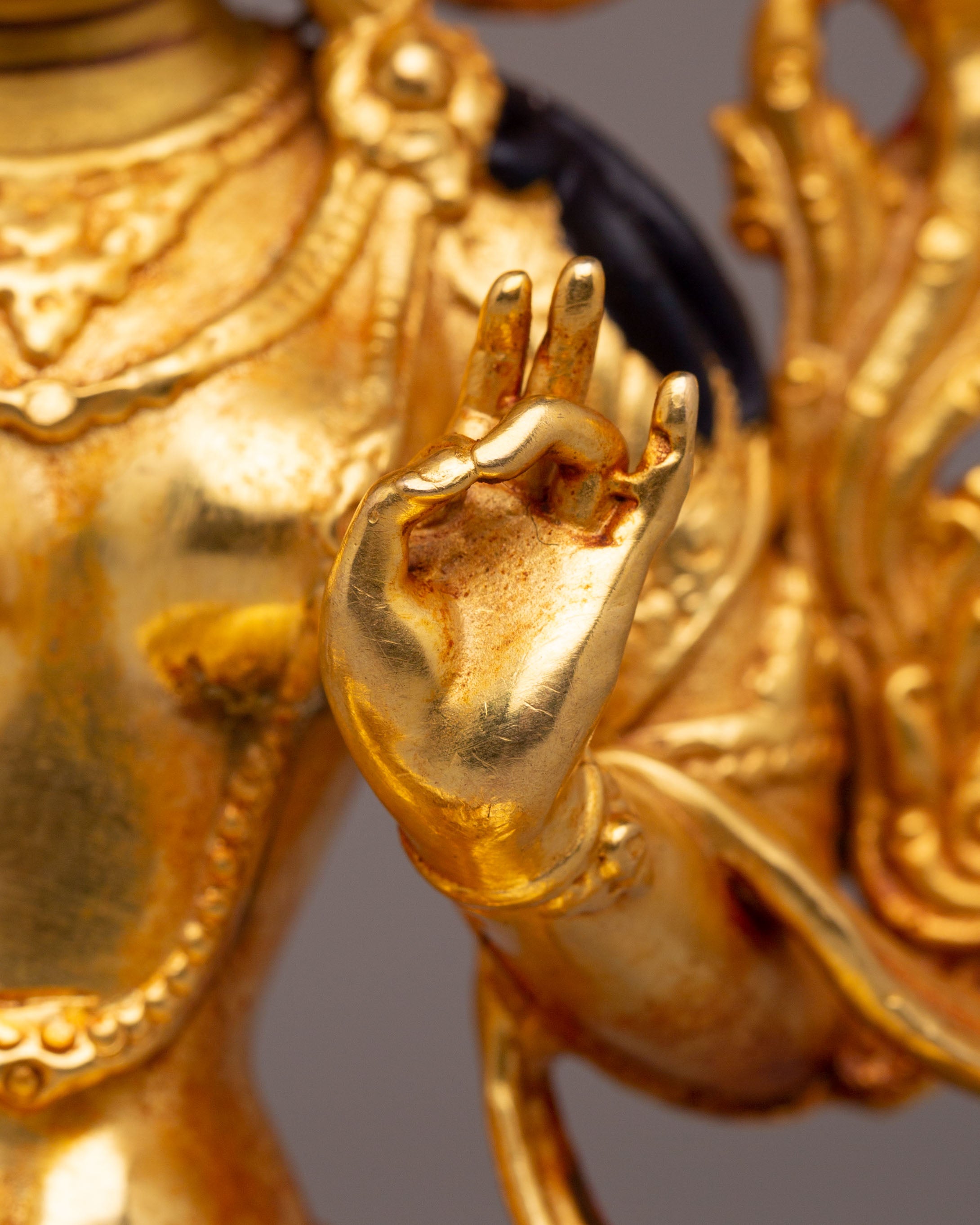 Handmade Green Tara Buddhist Statue | Serene Figure for Meditation & Spiritual Decor