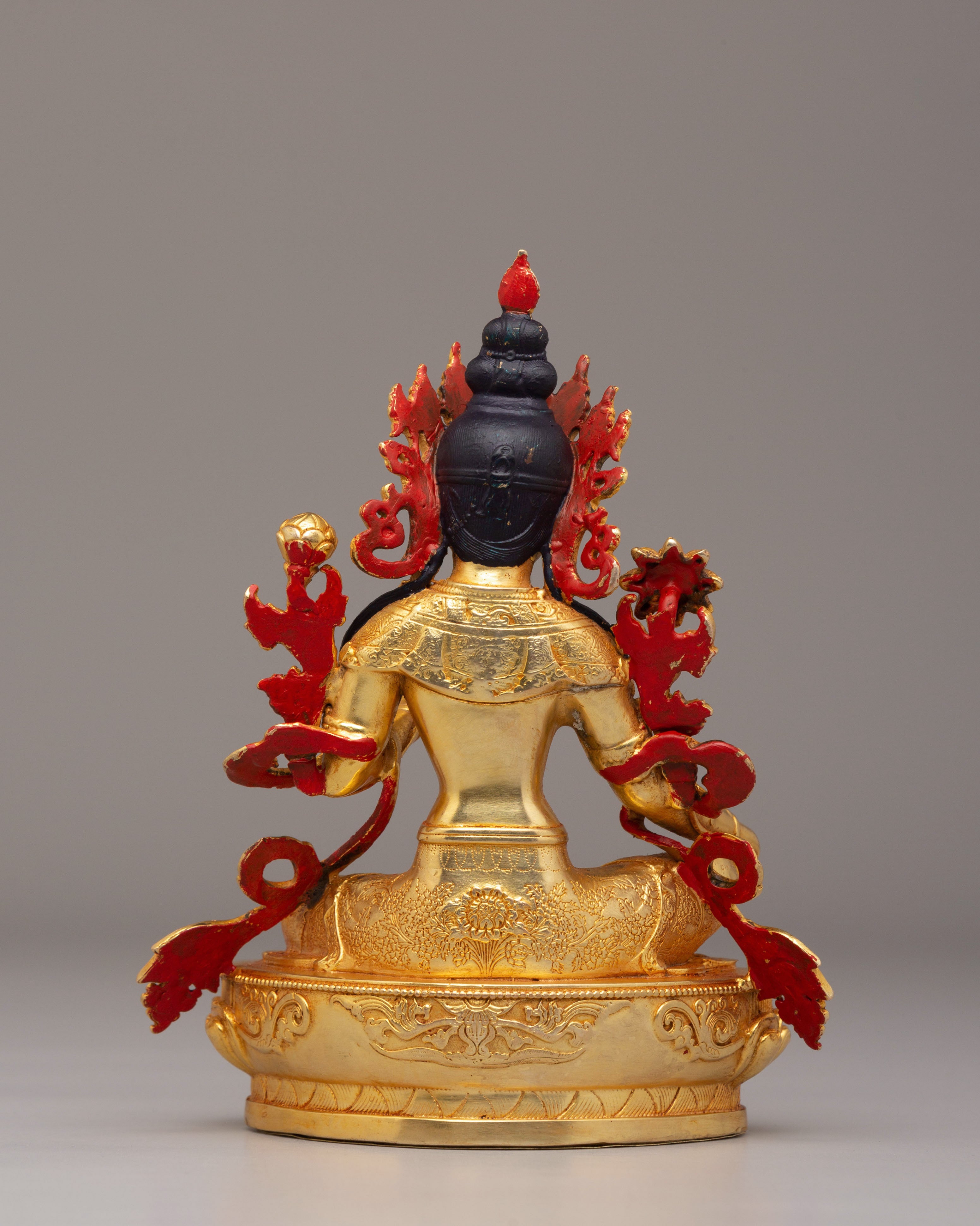 Handmade Green Tara Buddhist Statue | Serene Figure for Meditation & Spiritual Decor