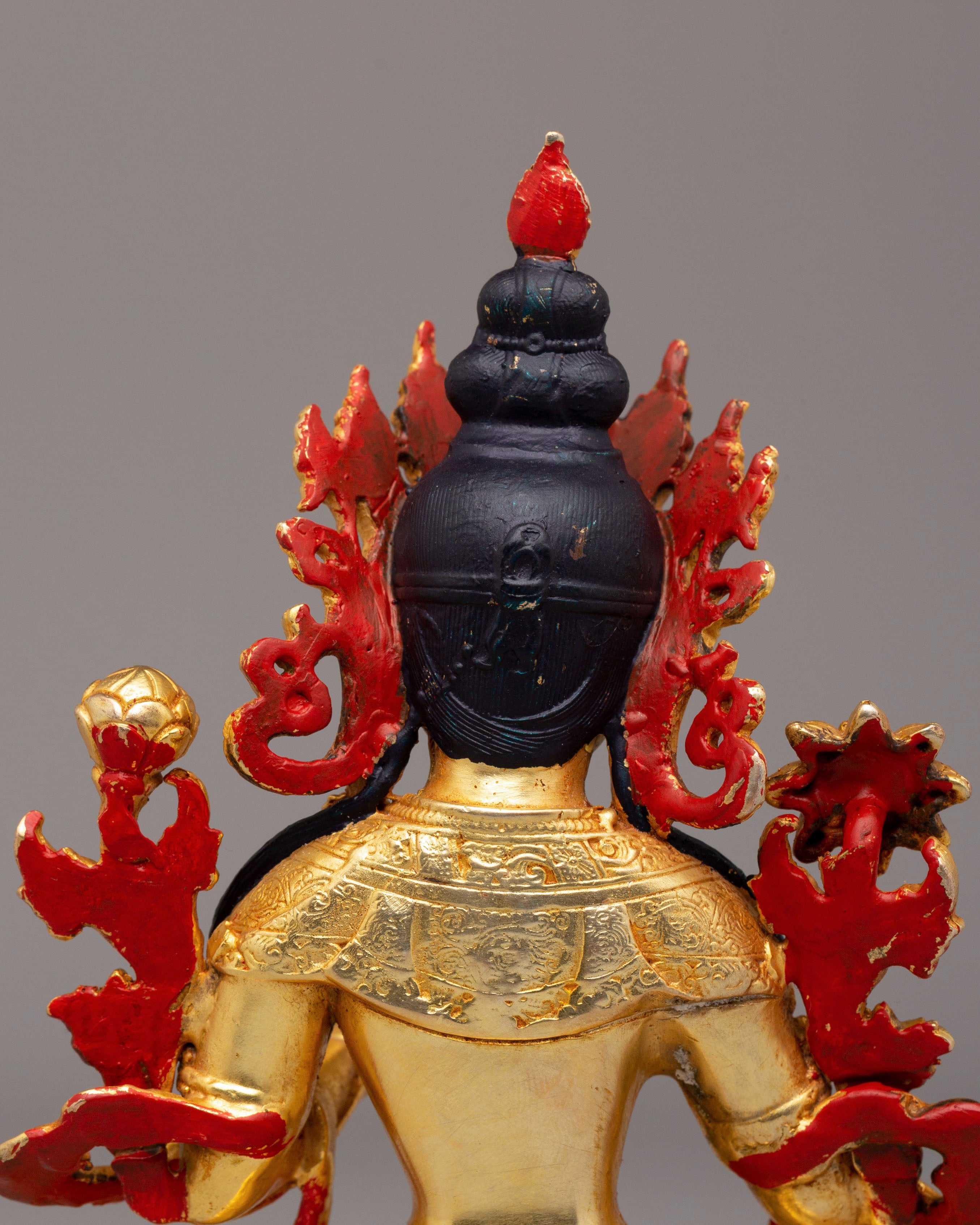 Handmade Green Tara Buddhist Statue | Serene Figure for Meditation & Spiritual Decor