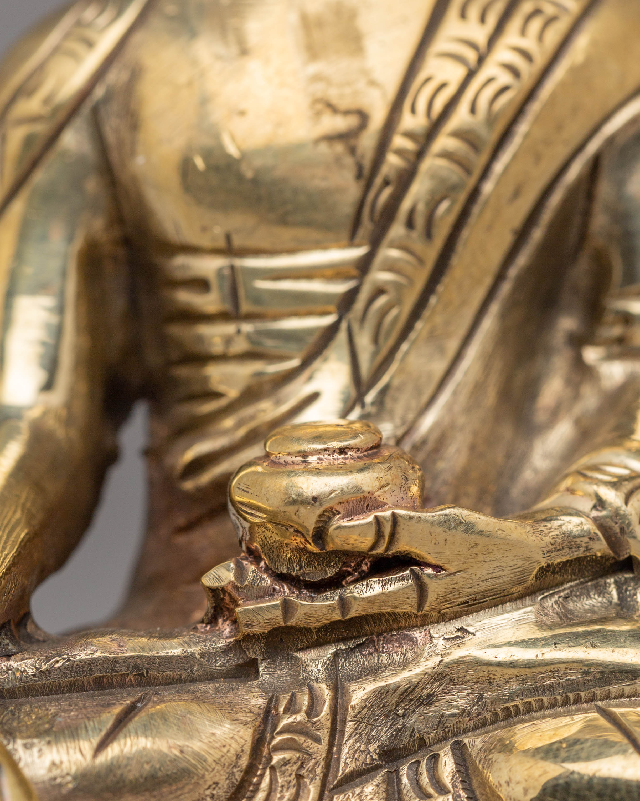 Shakyamuni Buddha Spiritual Statue | Traditional Tibetan Buddhist Artwork