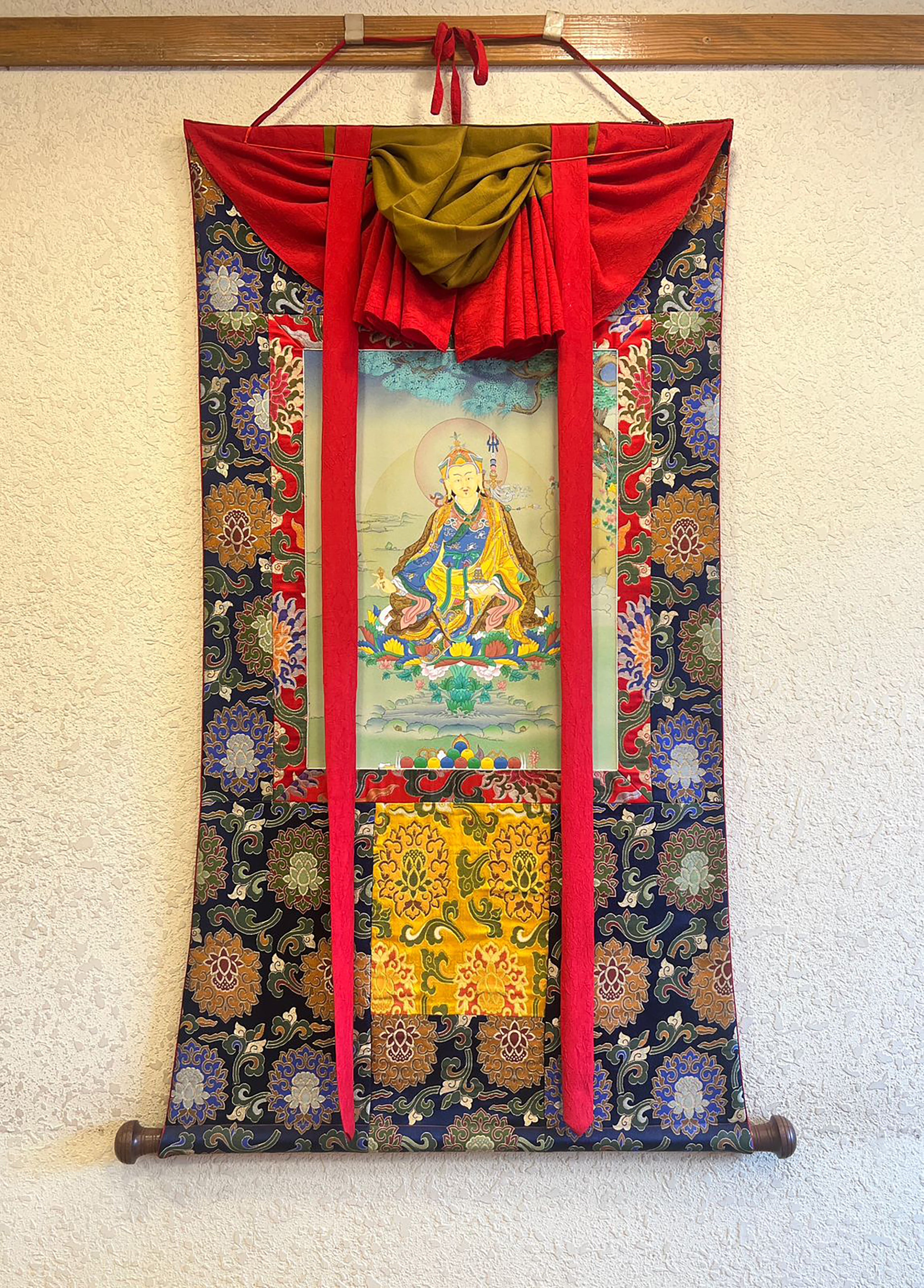 A Sacred Padmasambhava Thangka| Tibet's Natural Stone Pigments | BROCADE