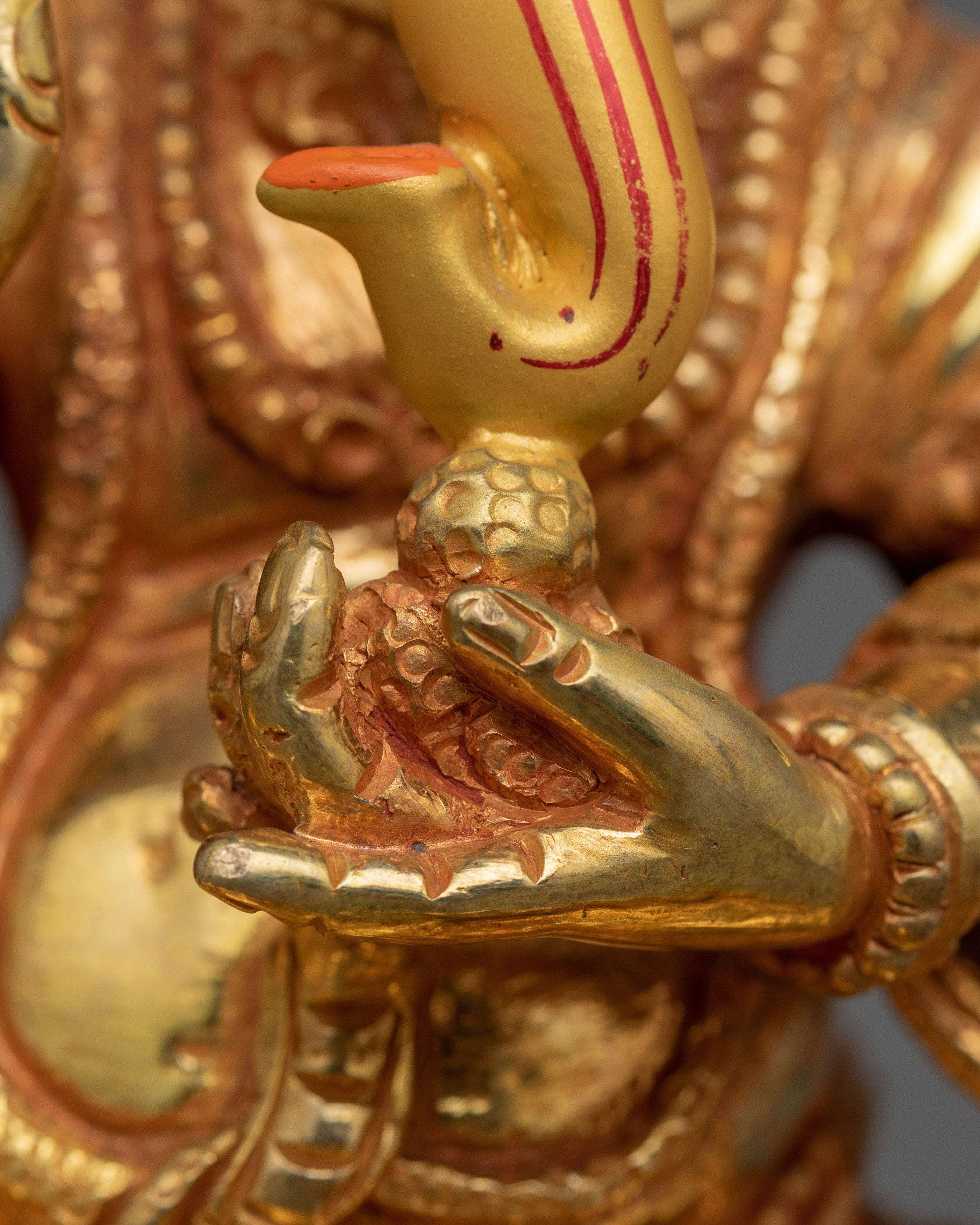 24K Gold Gilded Ganesh Statue |  The Remover of Obstacles