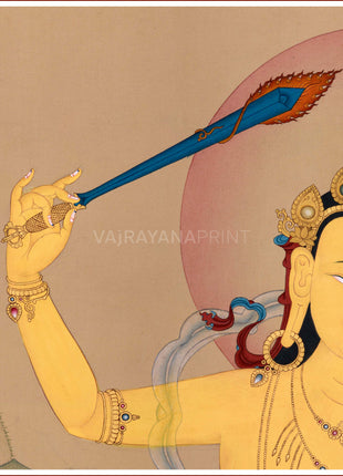 Manjushri’s Sword of Wisdom | Spiritual Enlightenment Art