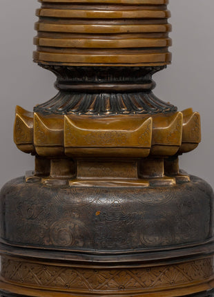 Copper Body Kadampa Chaitya | Sacred Tibetan Buddhist Stupa