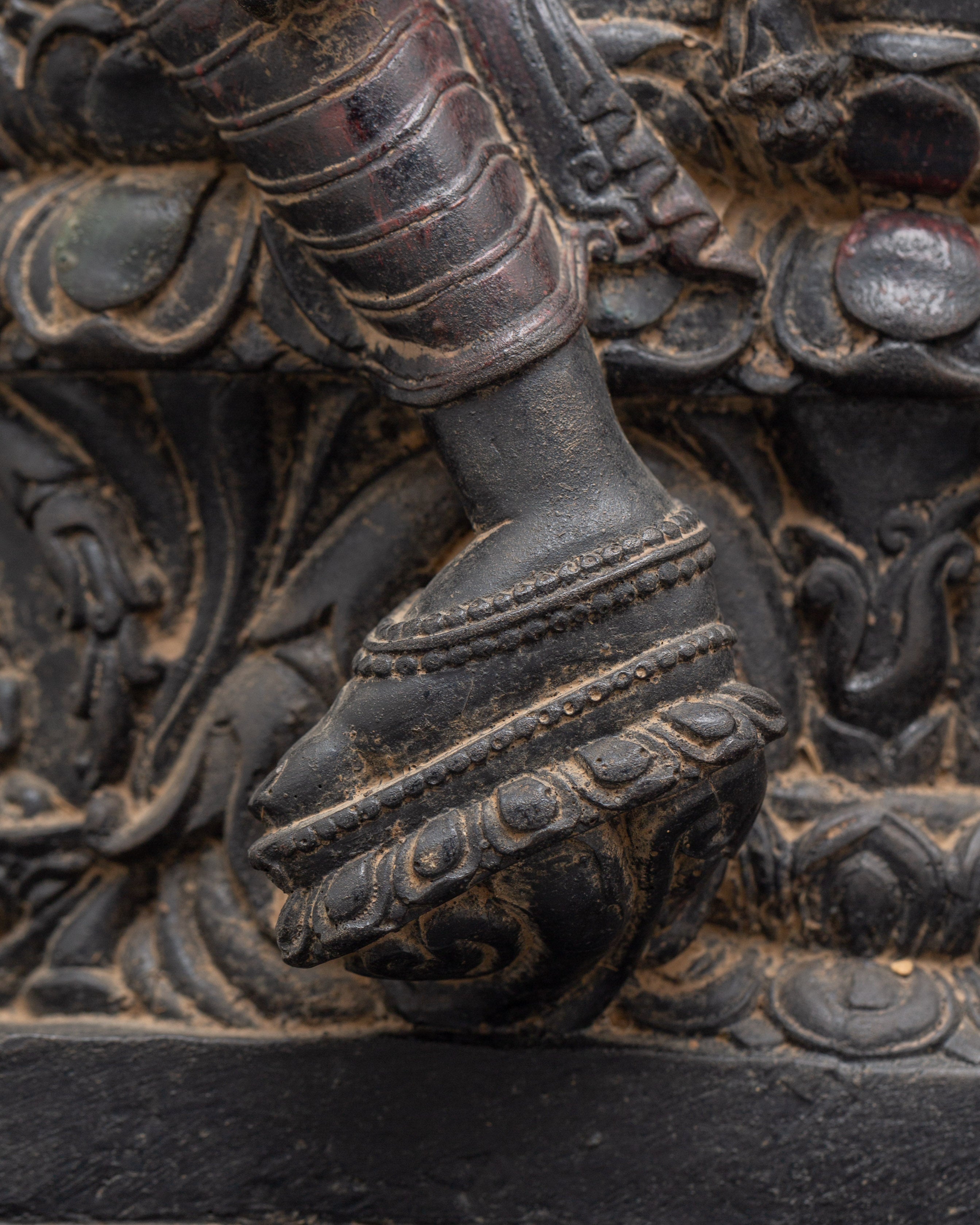 Compassion Deity Green Tara on Throne | Shyama Tara Sculpture