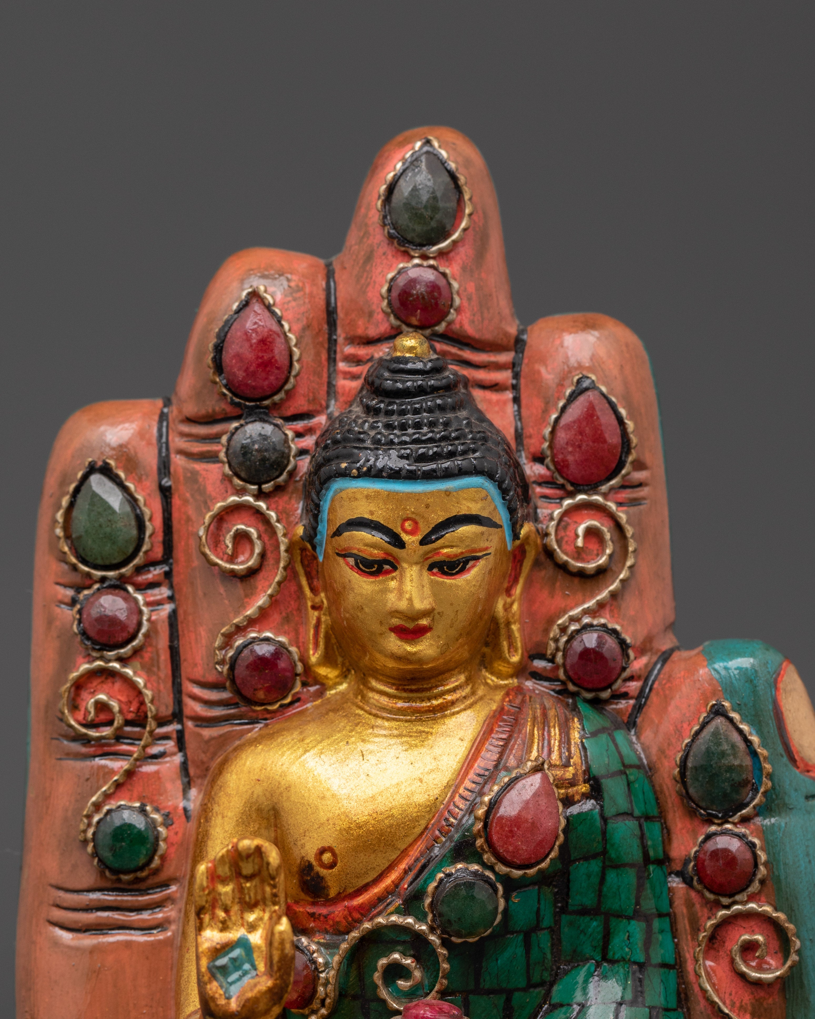 Handcrafted Amoghasiddhi Buddha Figurine | Symbol of Protection & Wisdom