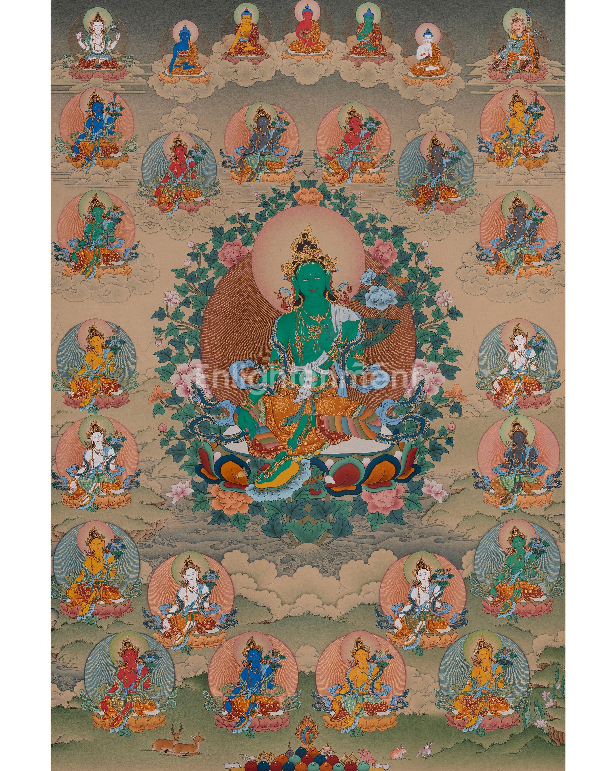 21 Tara Sacred Thangka