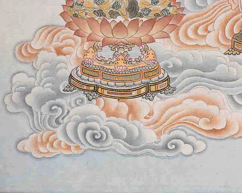 Buddha Thangka Print | Peaceful Traditional Home Decor