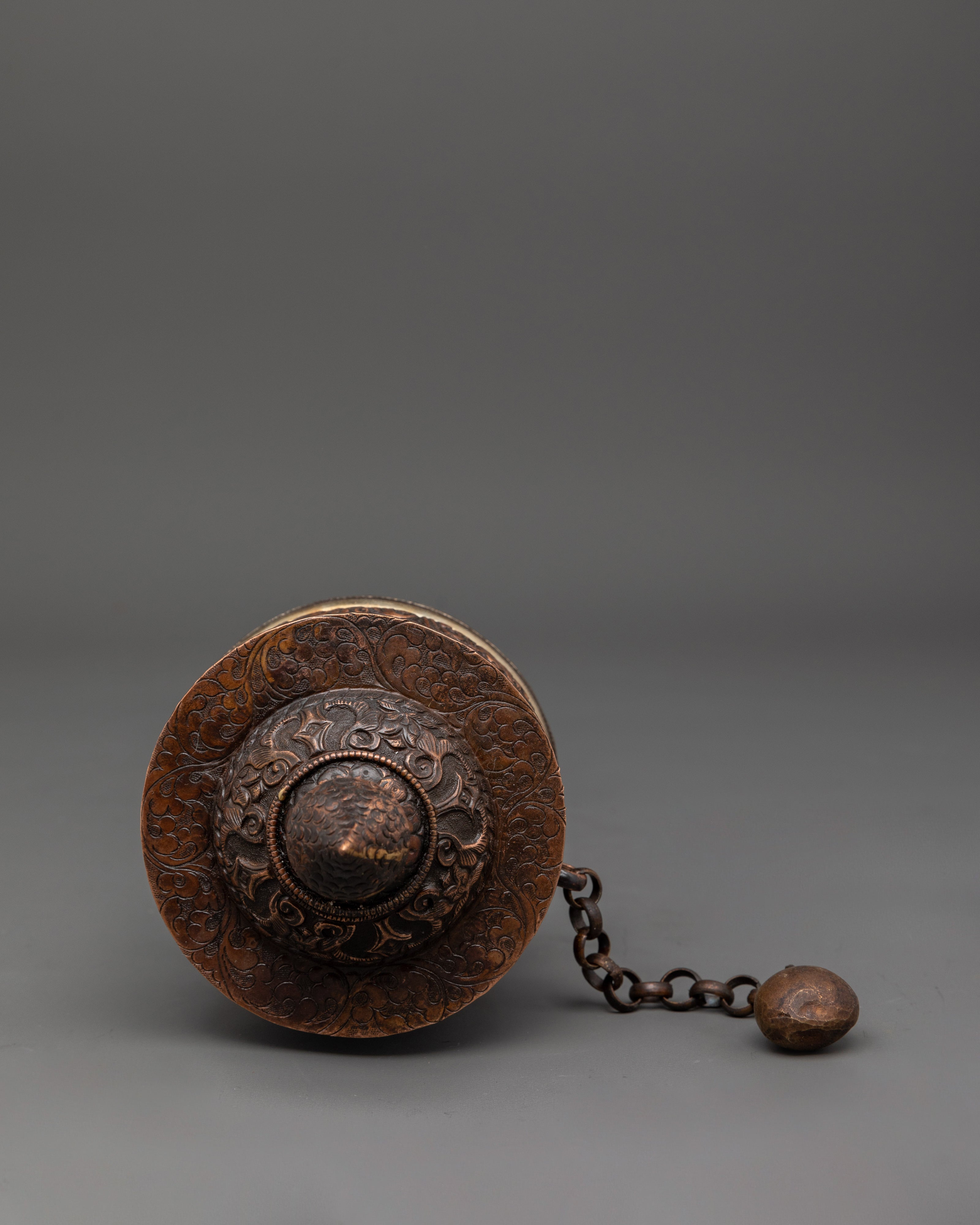 Tibetan Hand Spinner Prayer Wheel | Buddhist Meditation Item