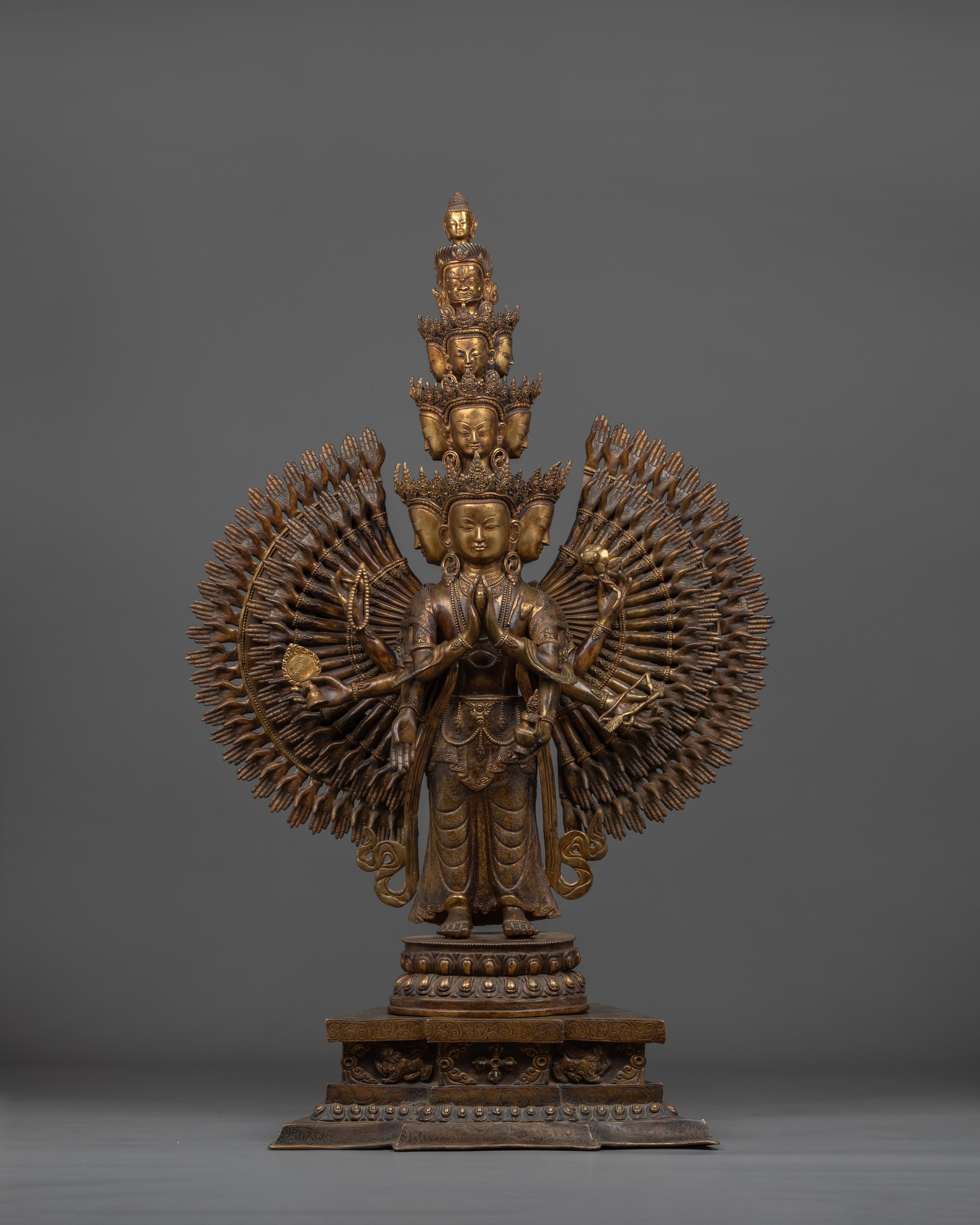 Handmade 1000 Armed Chenrezig Statue | Himalayan Treasure of Nepal