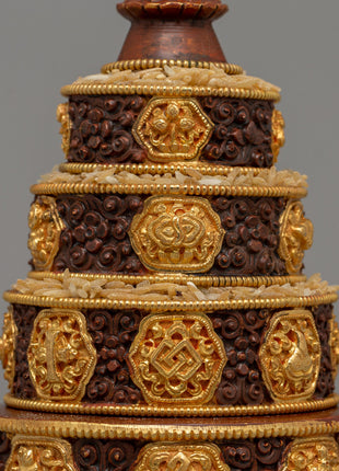 Handmade Buddhist Mandala Set | Sacred Tools for Rituals, Prayer, and Meditation Spaces