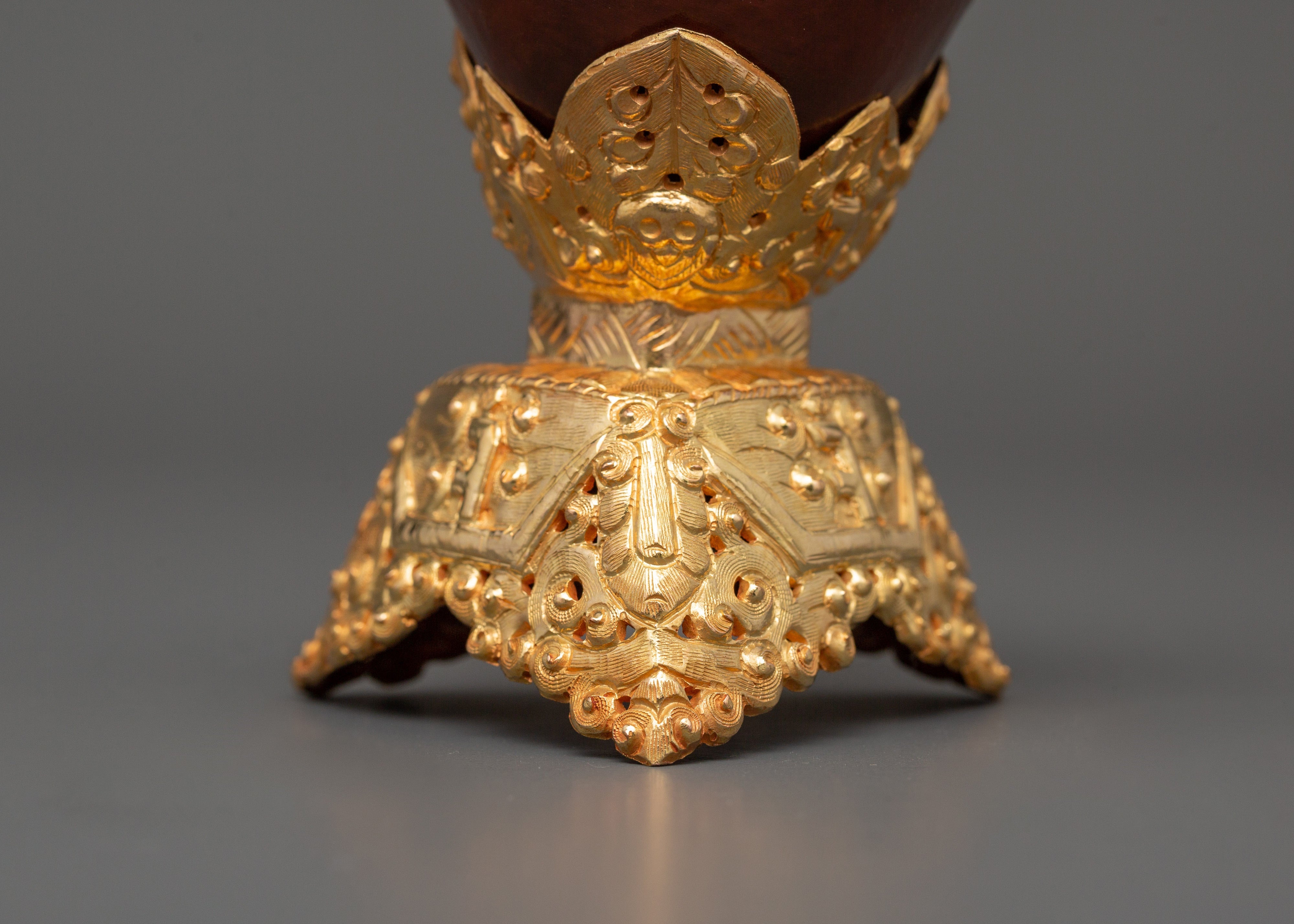 Kapala for Tibetan Rituals and Offerings | Tibetan Buddhist Ritual Cup