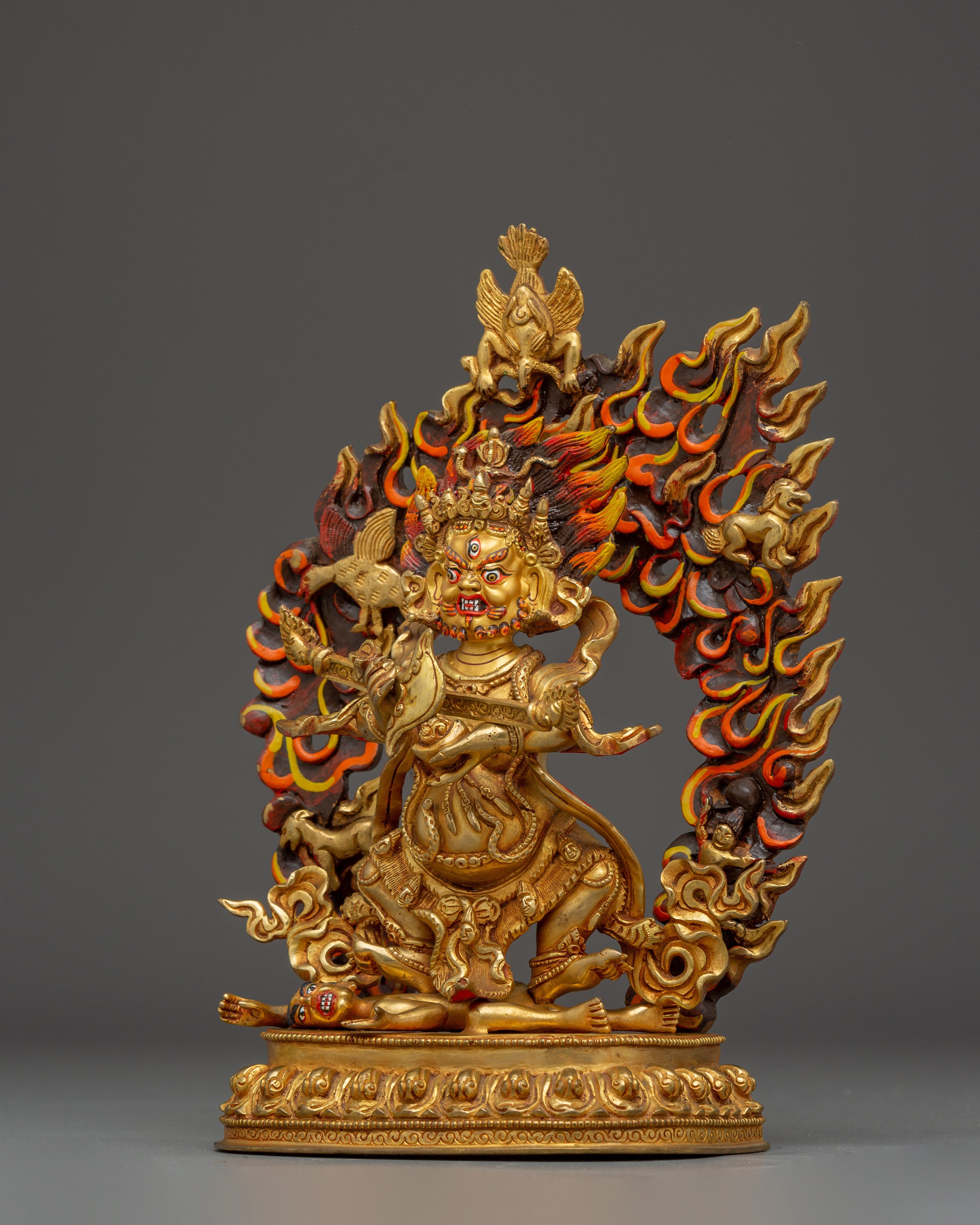 Sacred Statue of Sakya Mahakala | Tibetan Buddhist Dharma Protector