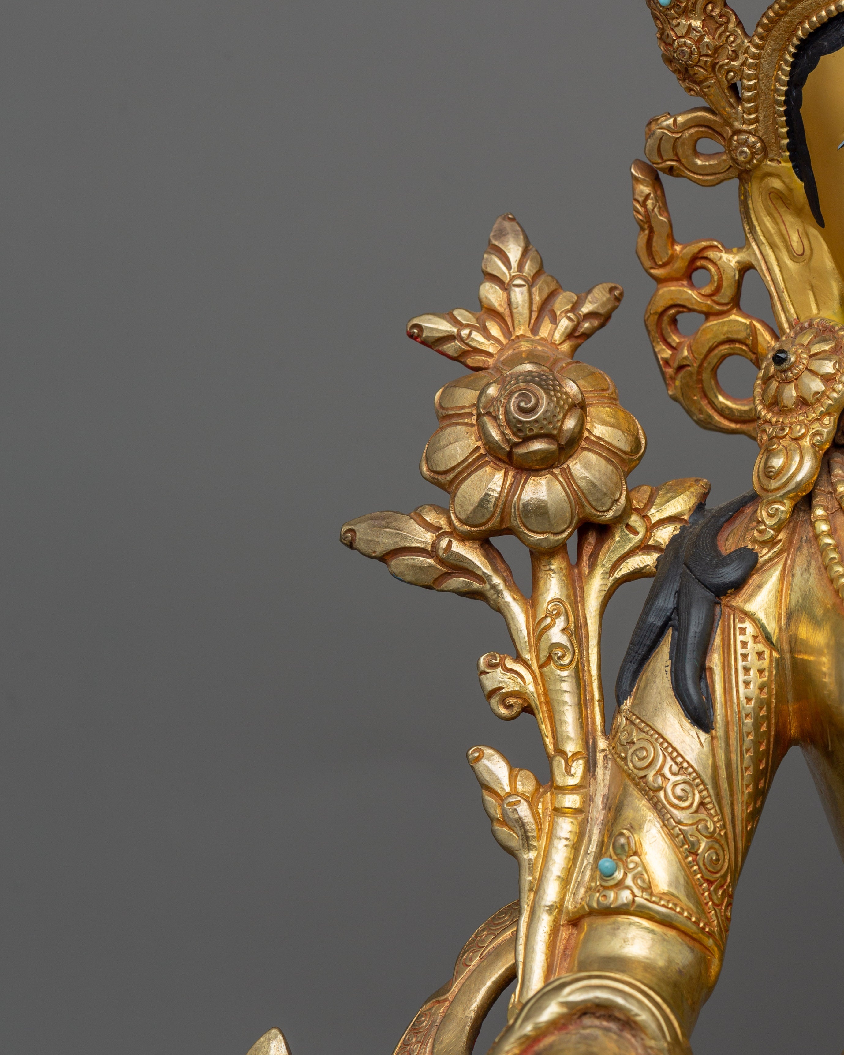 Himalayan Statue of Seven Eyed White Tara | Handcrafted Sita Tara Statue