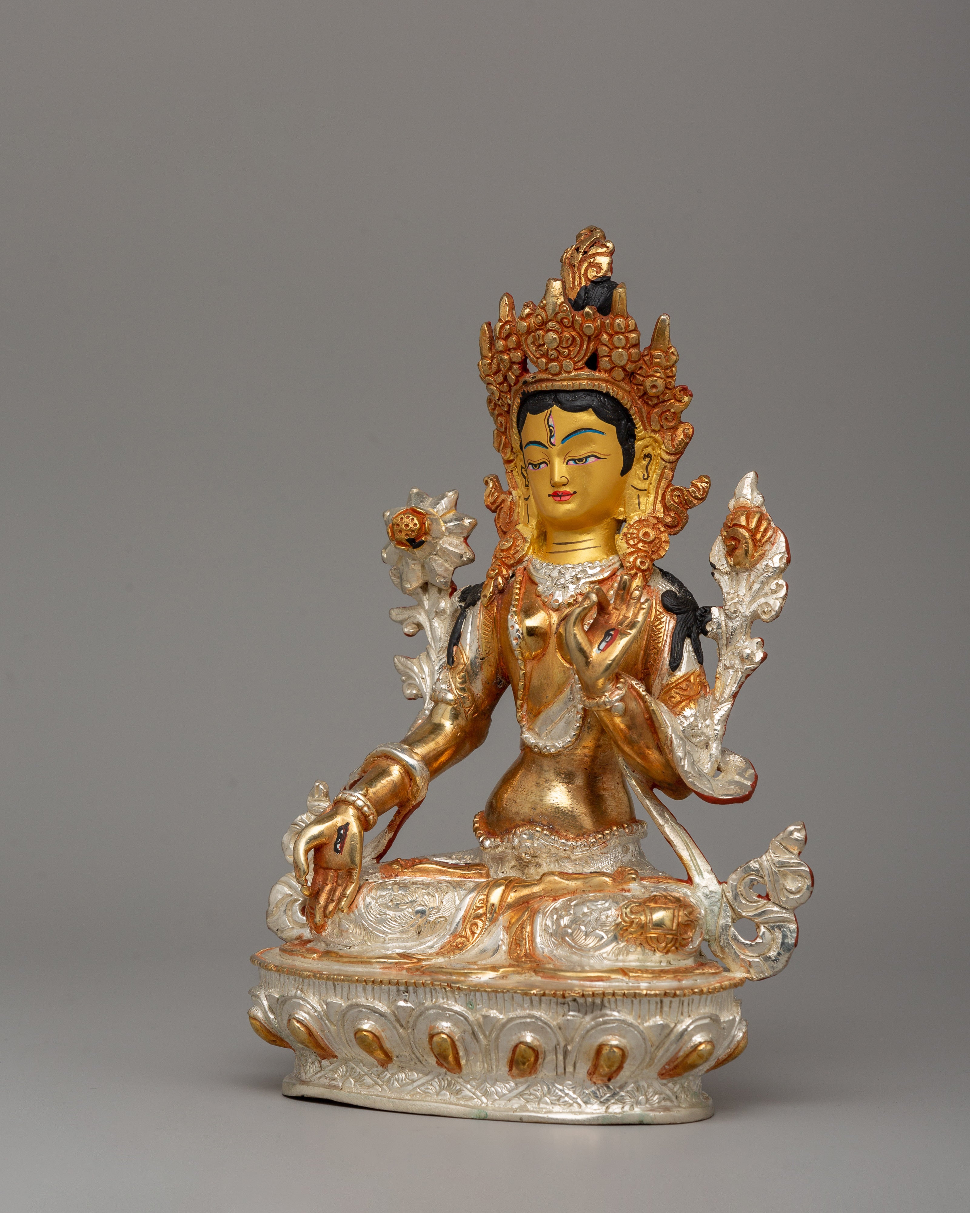 White Tara Tibetan Goddess Statue | Compassion & Healing Goddess