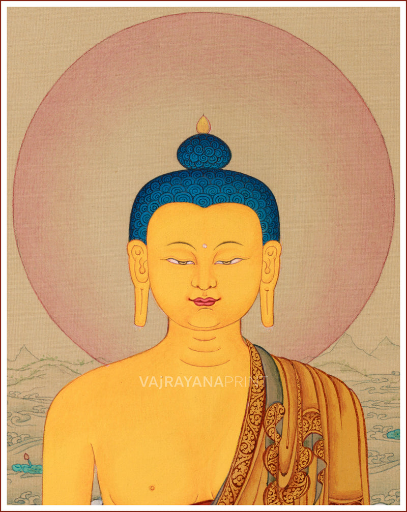 Portrait of Enlightened Buddha Shakyamuni | Buddha's Wisdom, Expression & Spiritual Aura