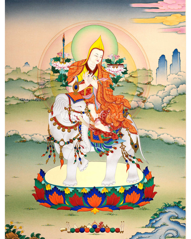Tsongkhapa Inspired Thangka Print